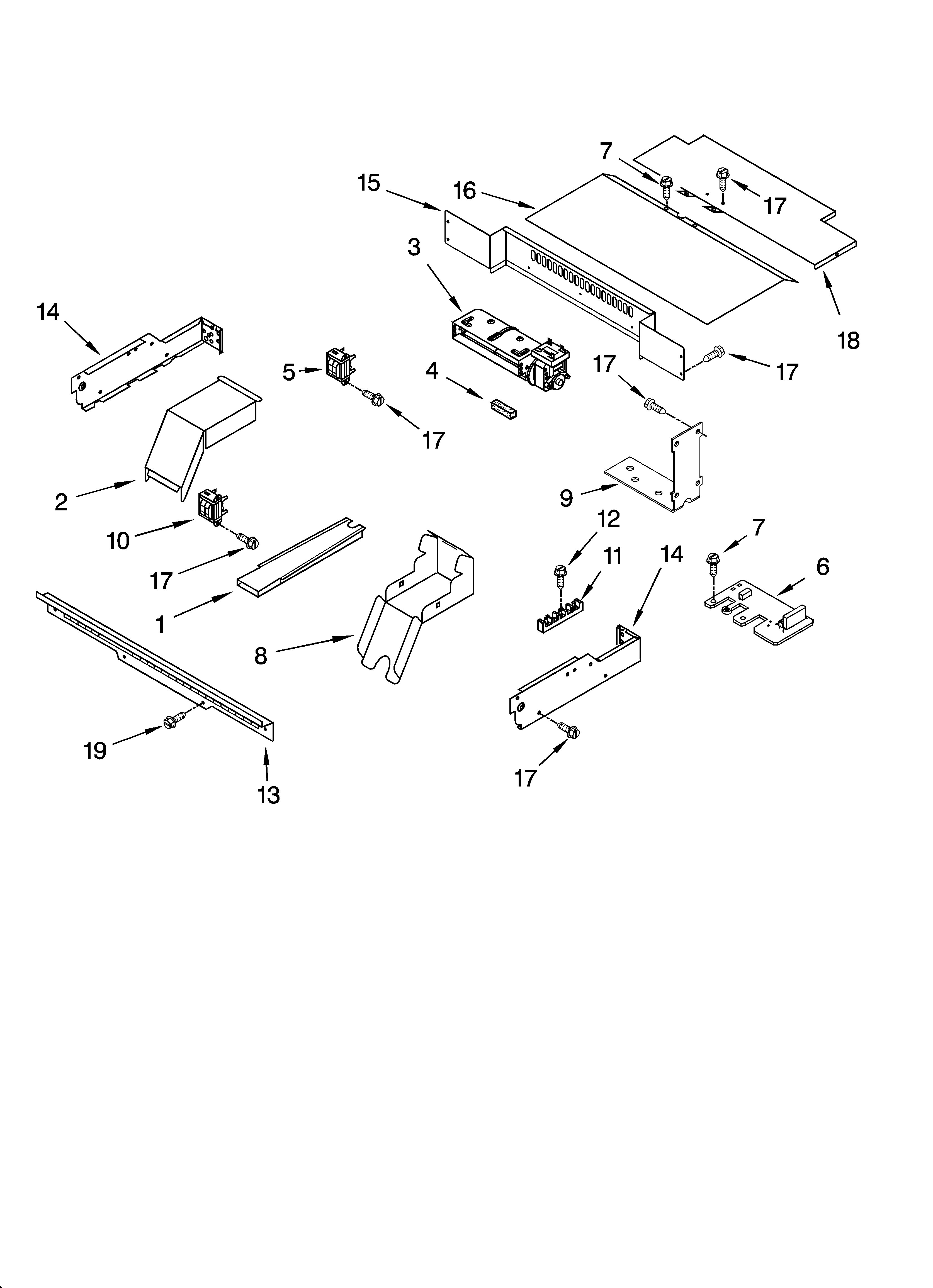 KitchenAid KEBC167MSS01 top venting parts, optional parts diagram