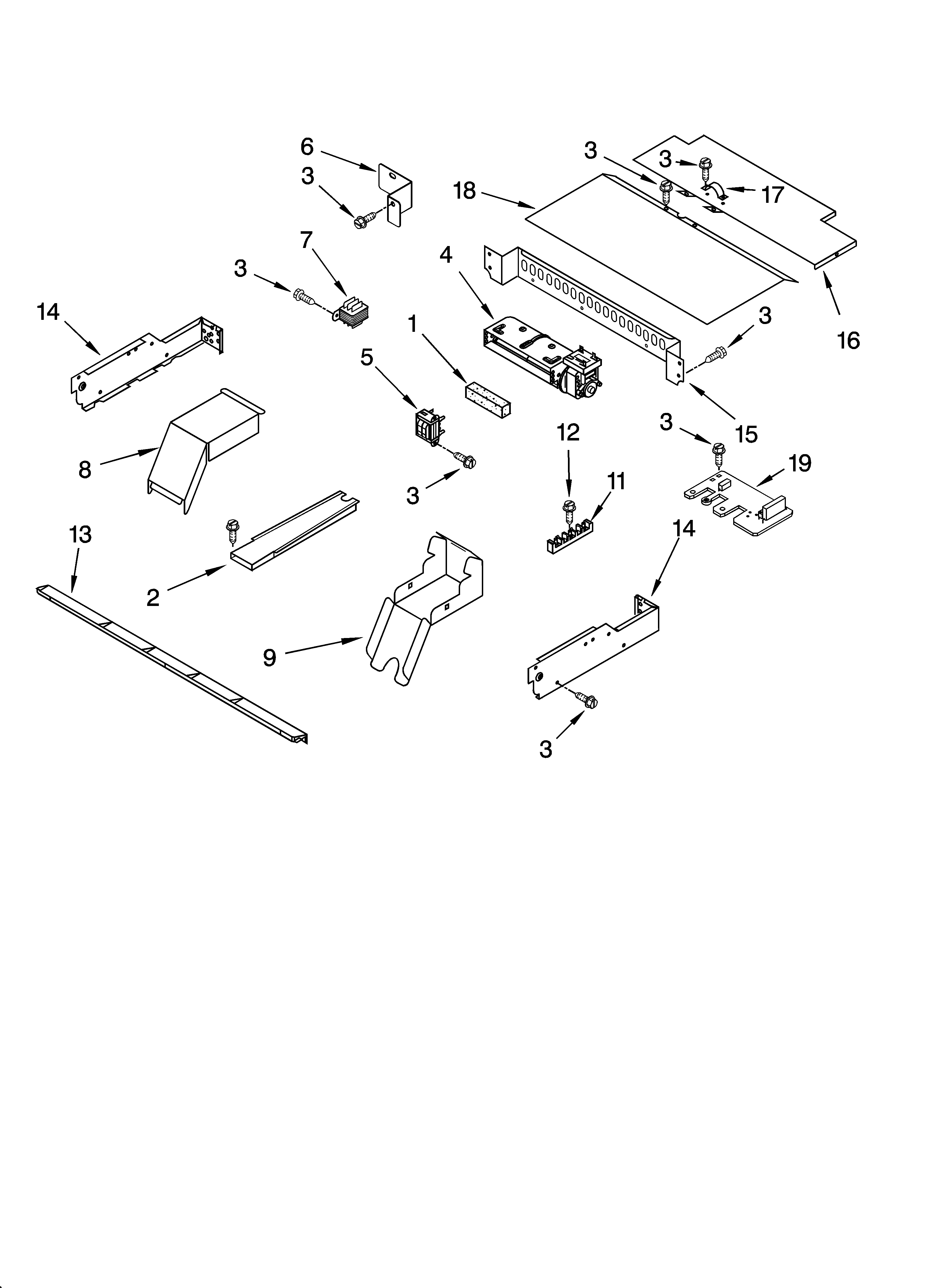 KitchenAid KEBC208KSS04 top venting parts, optional parts diagram