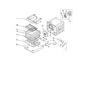 KitchenAid KEBC277KWH05 internal oven parts diagram