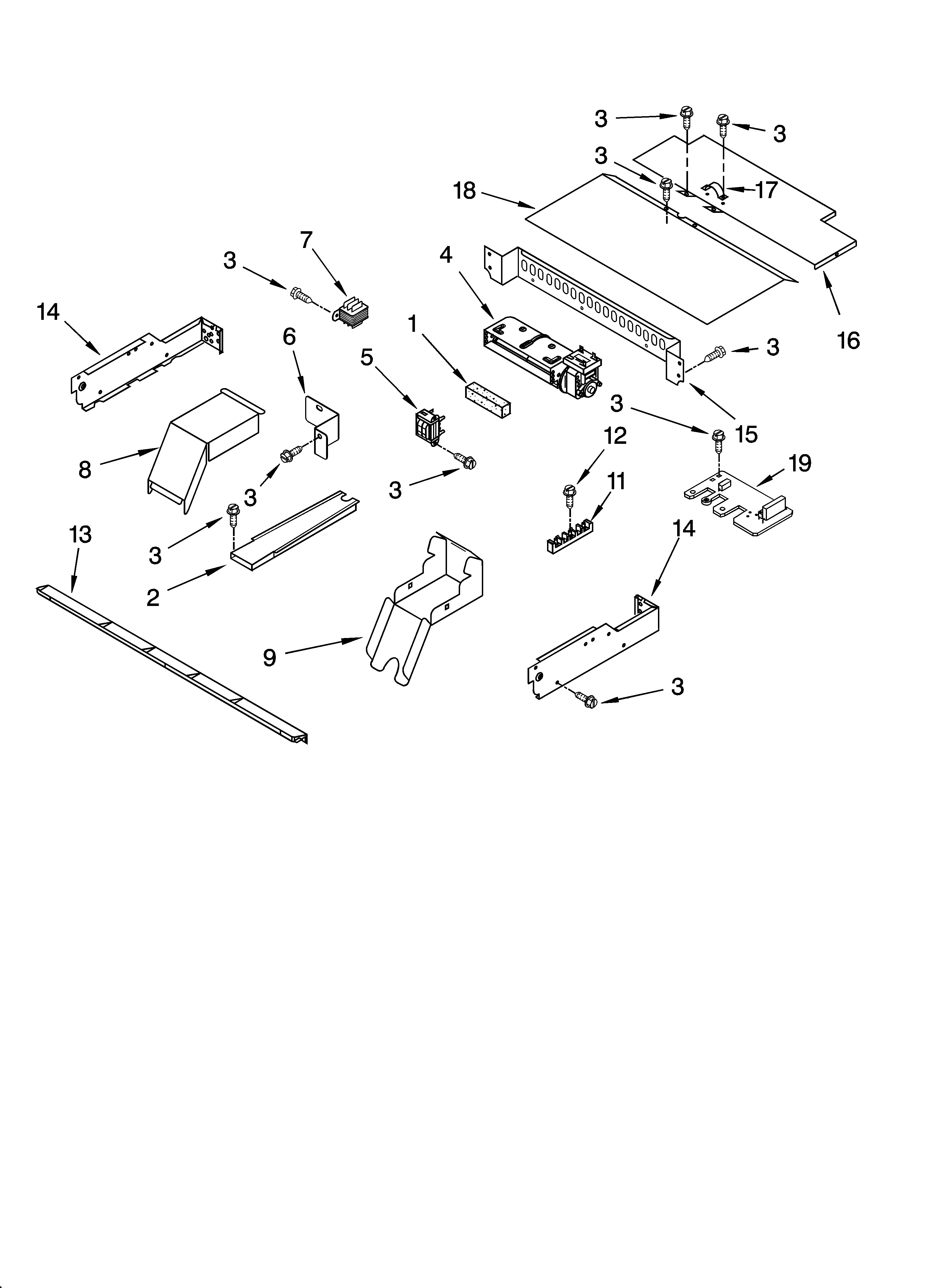 KitchenAid KEBV208MSS03 top venting parts, optional parts diagram