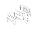 KitchenAid KEHC309JBL08 microwave door parts, optional parts diagram