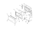 KitchenAid KEHC379JBT08 microwave door parts, optional parts diagram