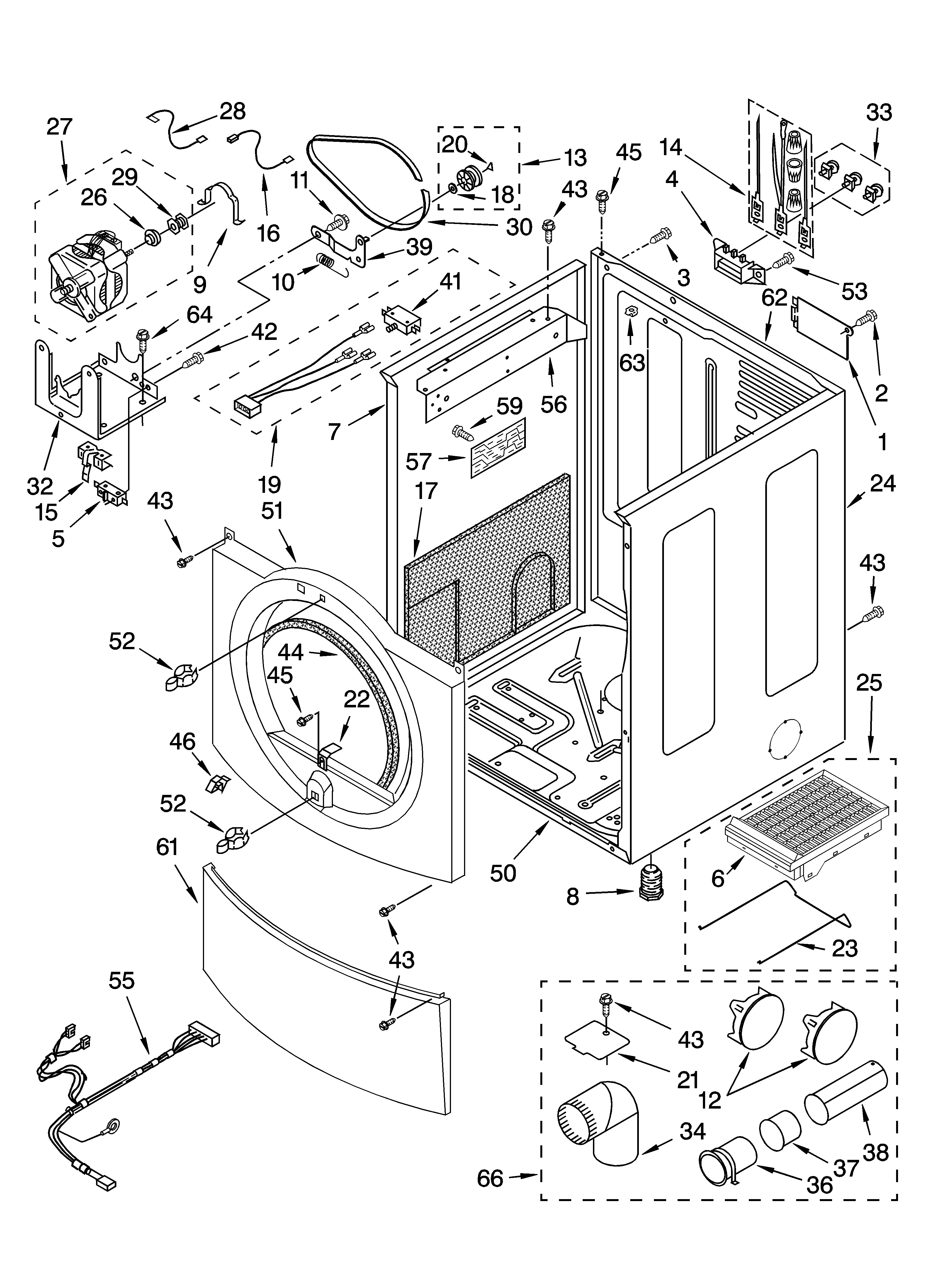 KitchenAid KEHS02RMT1 cabinet parts diagram