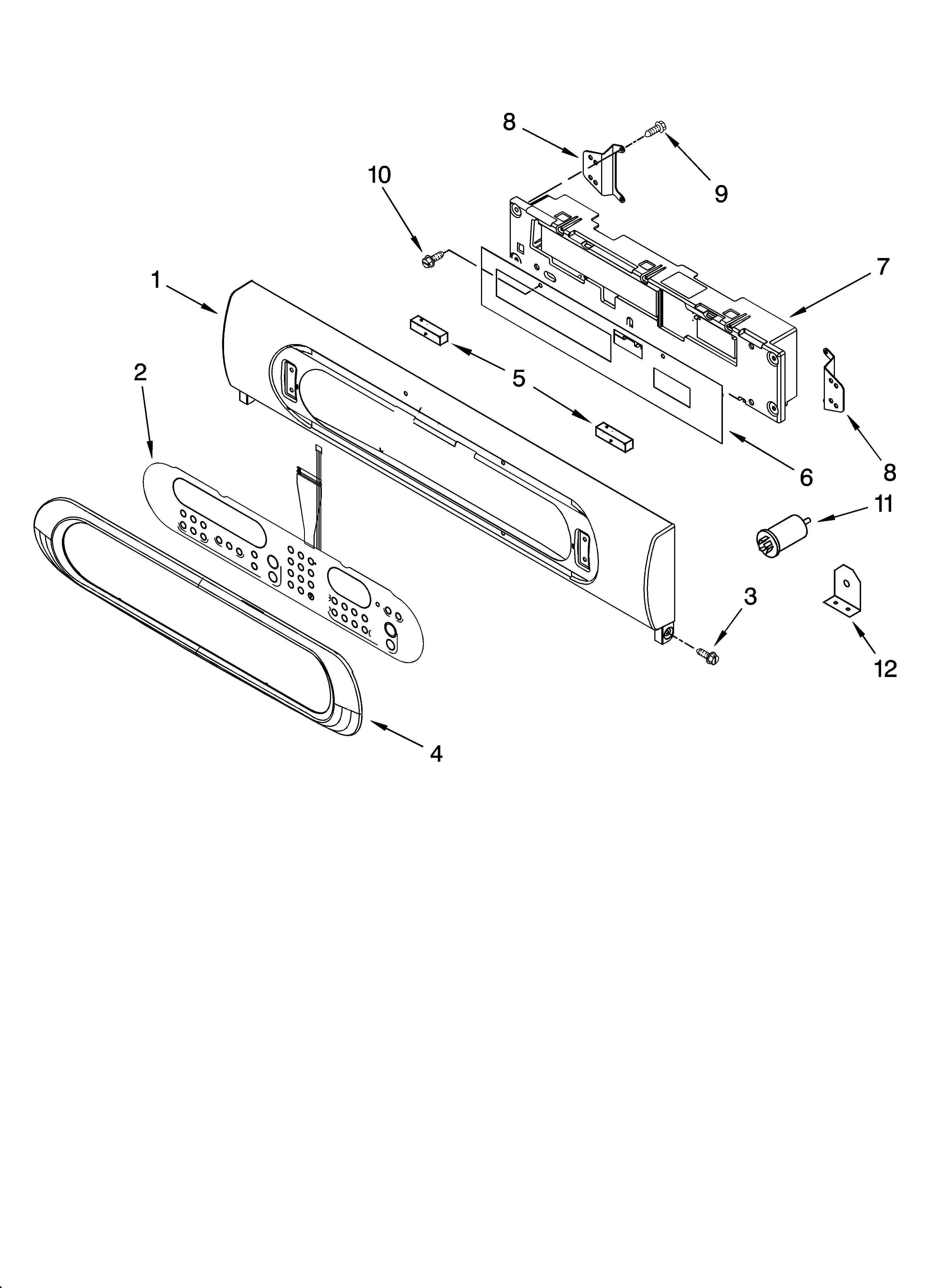 KitchenAid KEHV309PMT02 control panel parts diagram