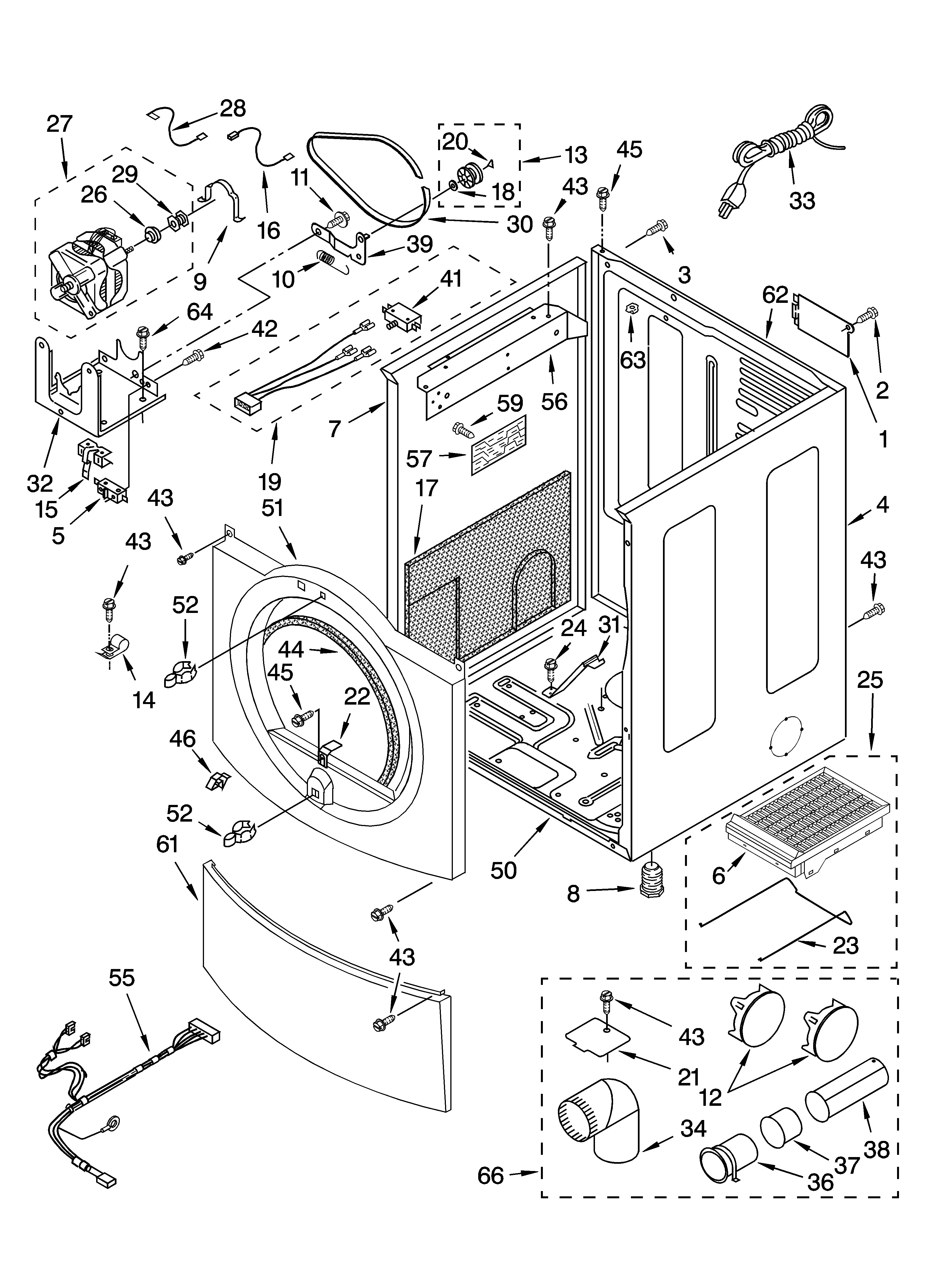 KitchenAid KGHS02RMT1 cabinet parts diagram