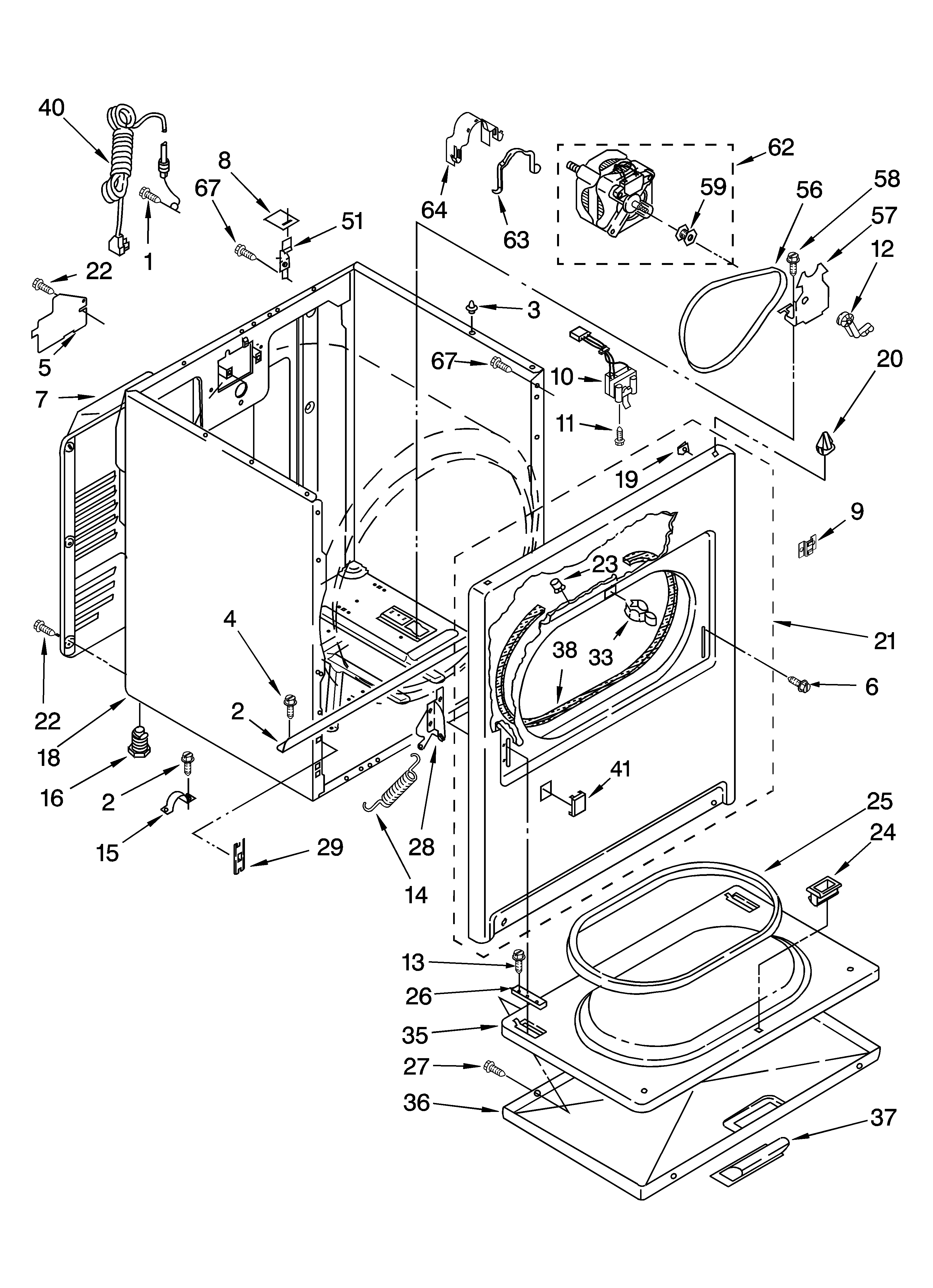 KitchenAid KGYS750LQ2 cabinet parts diagram