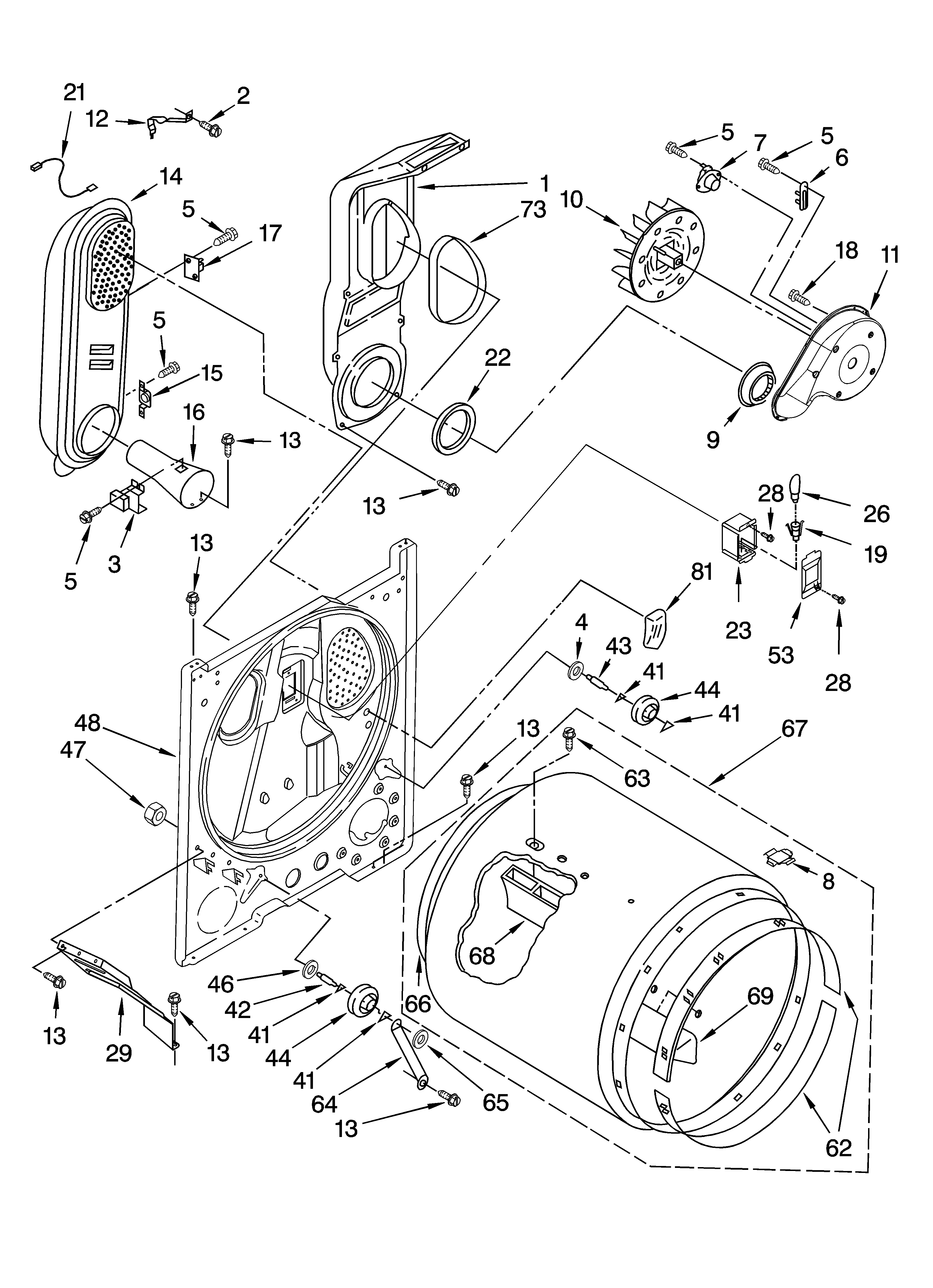 KitchenAid KGYS850LQ2 bulkhead parts diagram