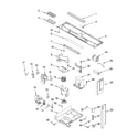 KitchenAid KHMS155LSS4 interior and ventilation parts diagram