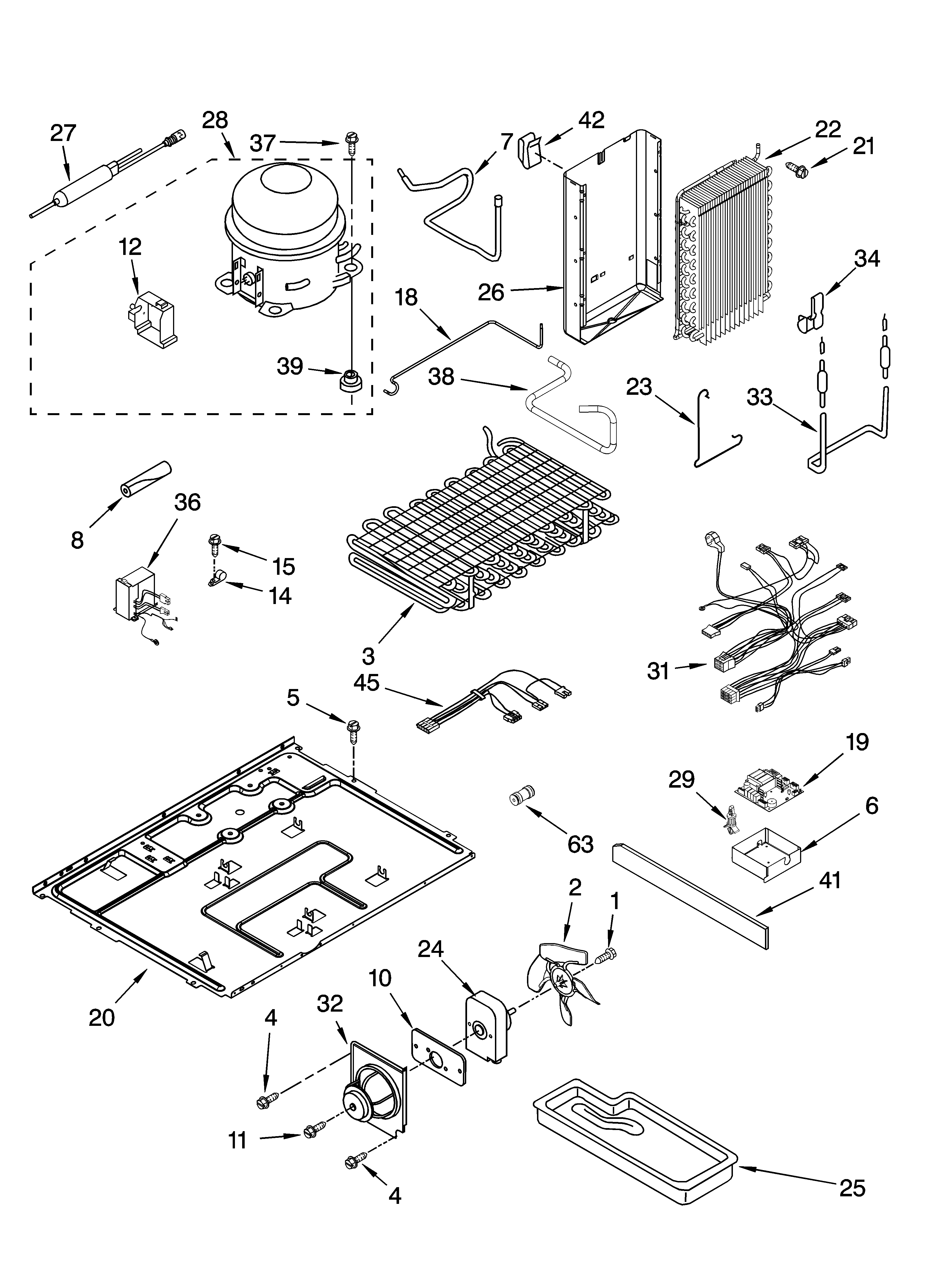 KitchenAid KSBS25INBL01 unit parts diagram