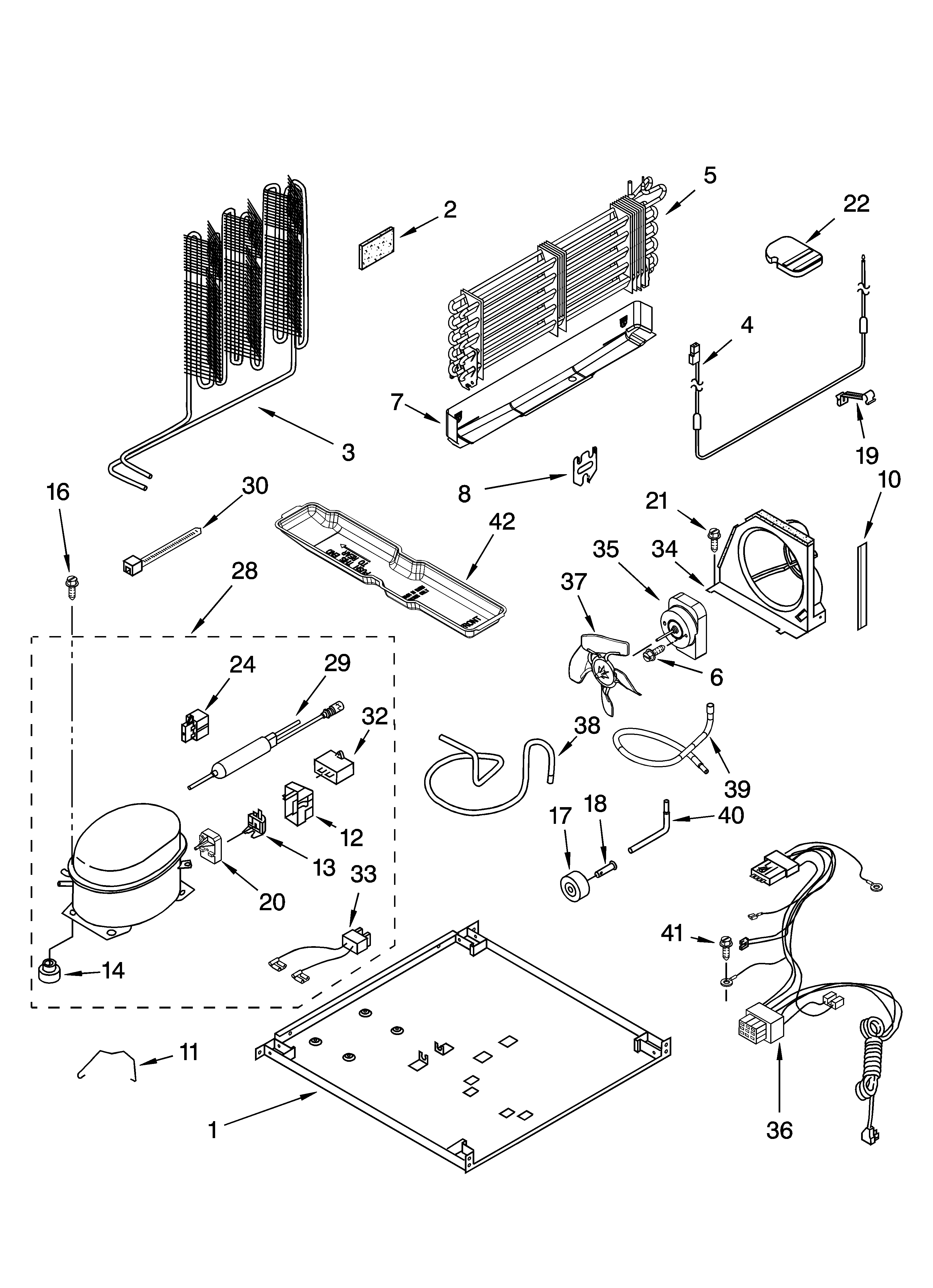 KitchenAid KTRC22KMSS05 unit parts diagram
