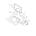 Whirlpool LTE6234DQ5 washer top and lid parts diagram