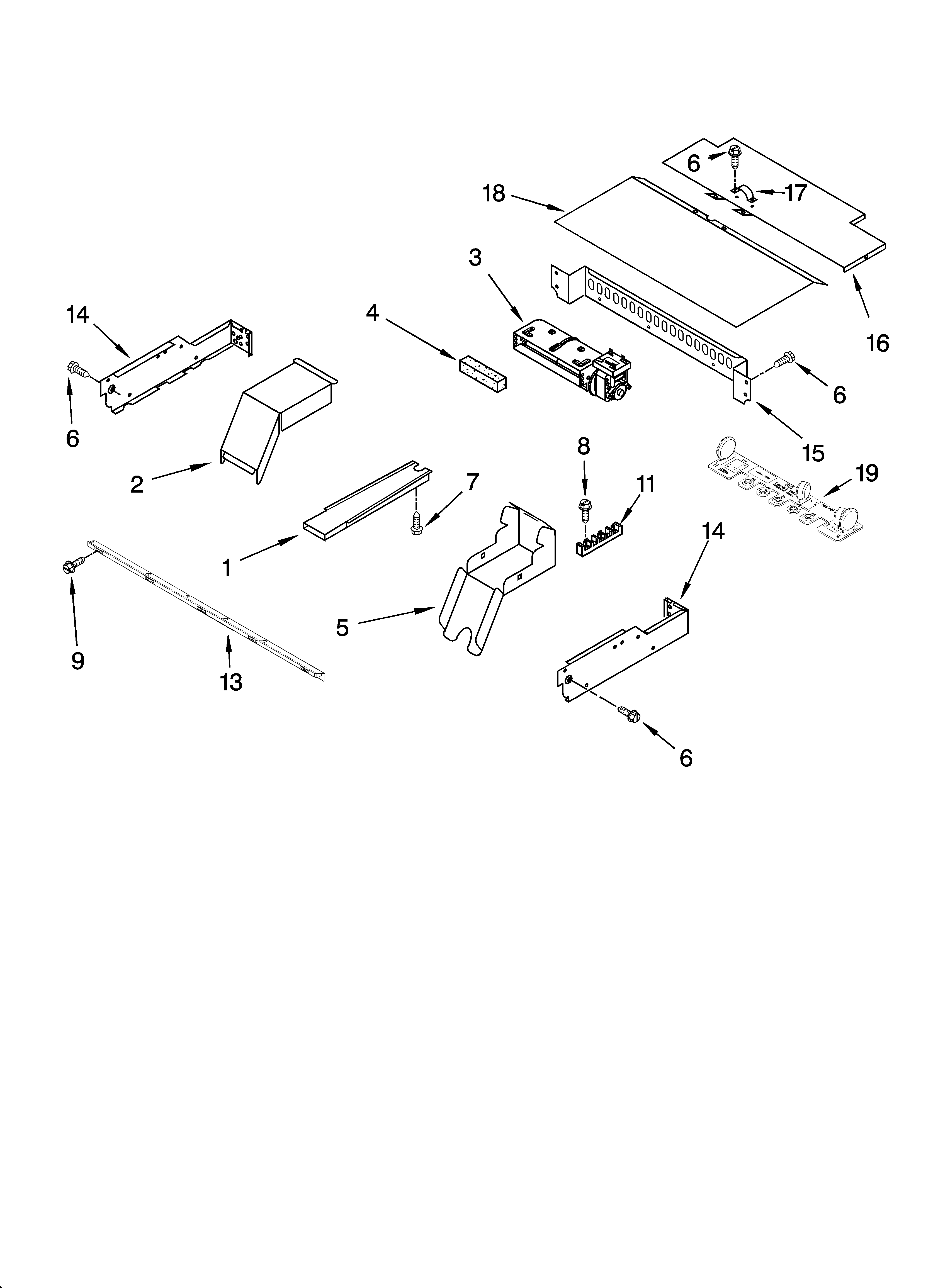 Whirlpool RBS305PRS00 top venting parts, optional parts diagram
