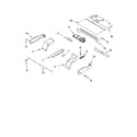 Whirlpool RBS305PRB00 top venting parts, optional parts diagram
