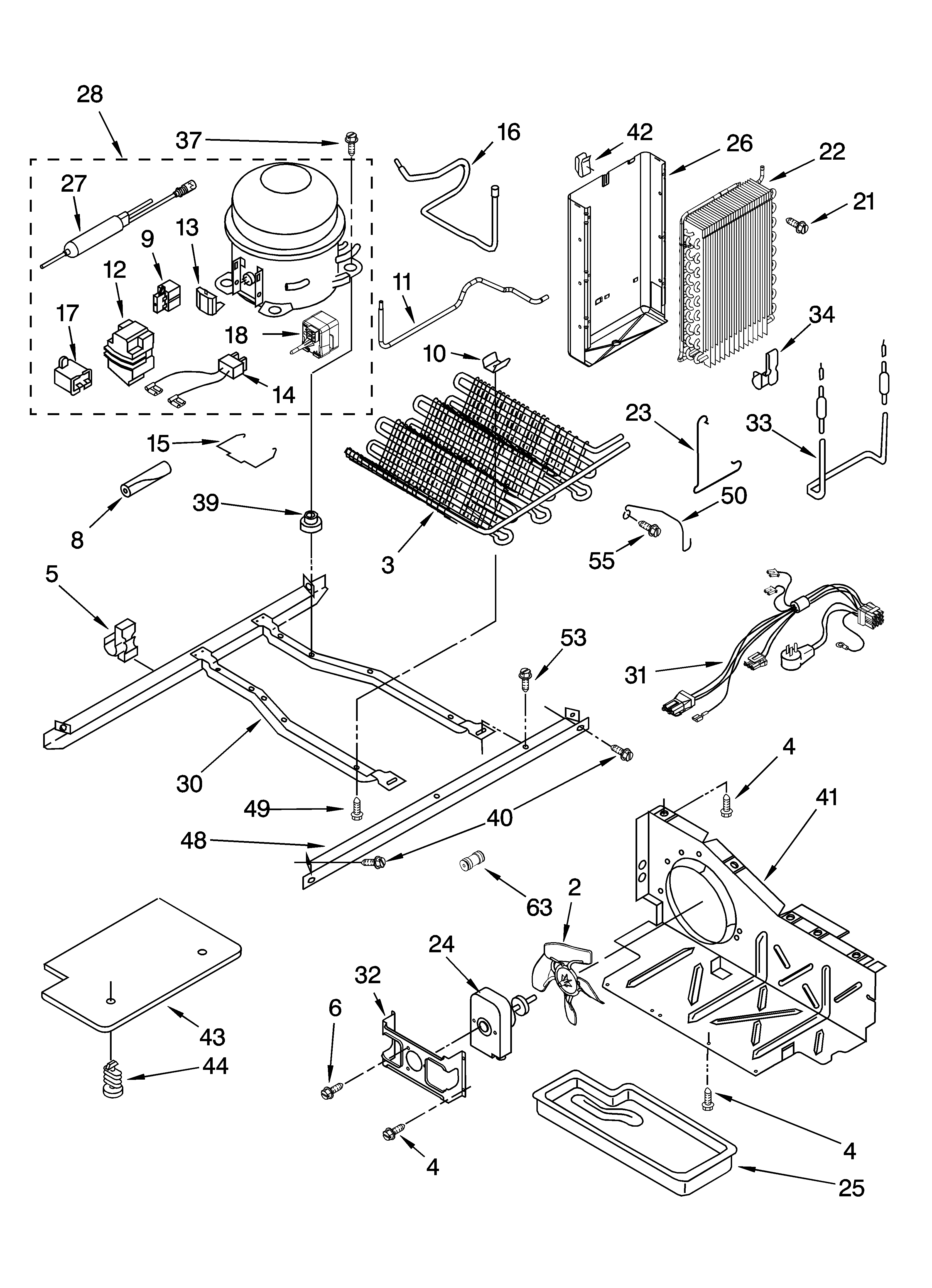 Whirlpool ED2JHGXRL02 unit parts diagram