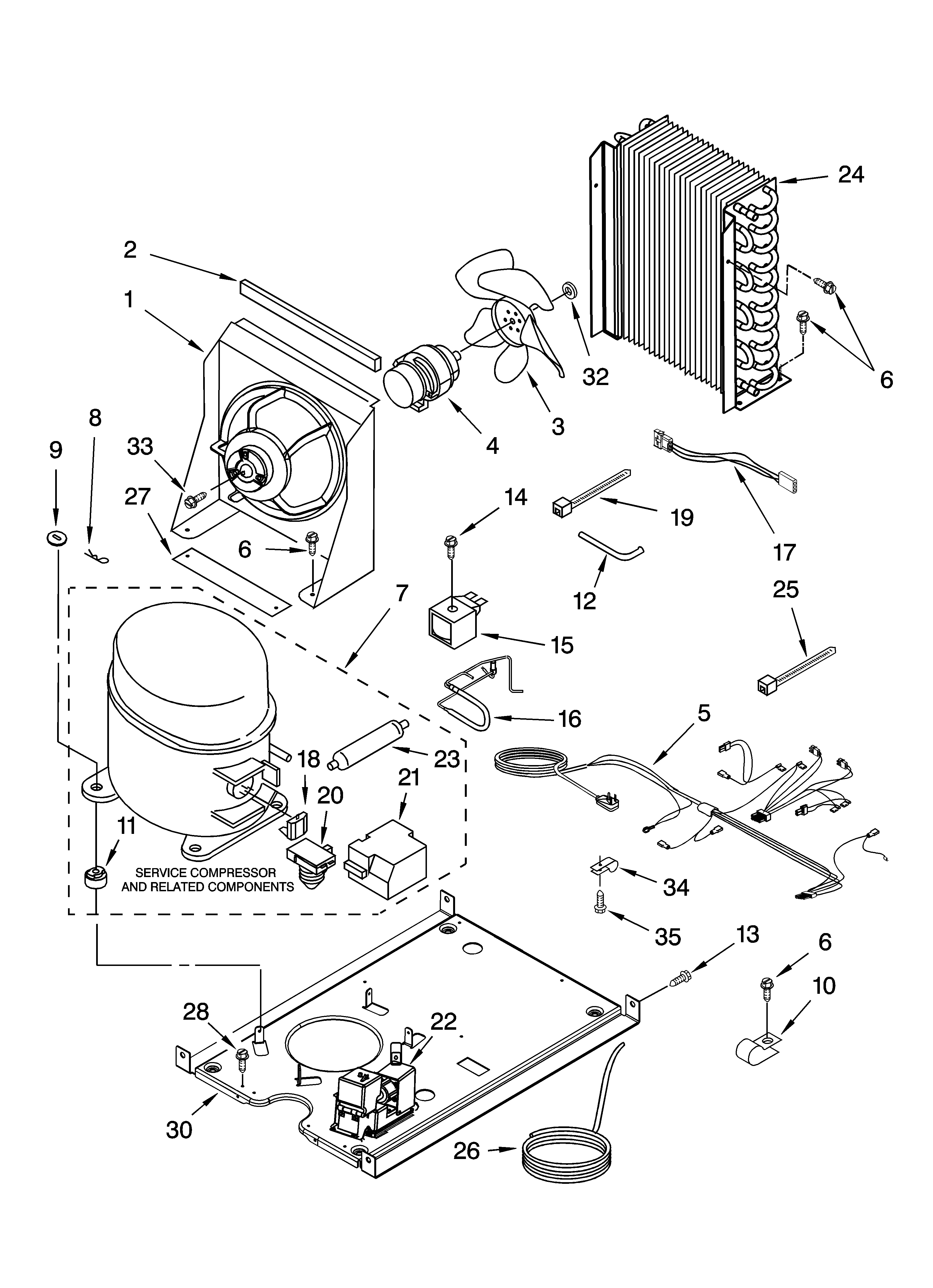 Whirlpool GI1500PHW8 unit parts, optional parts (not included) diagram