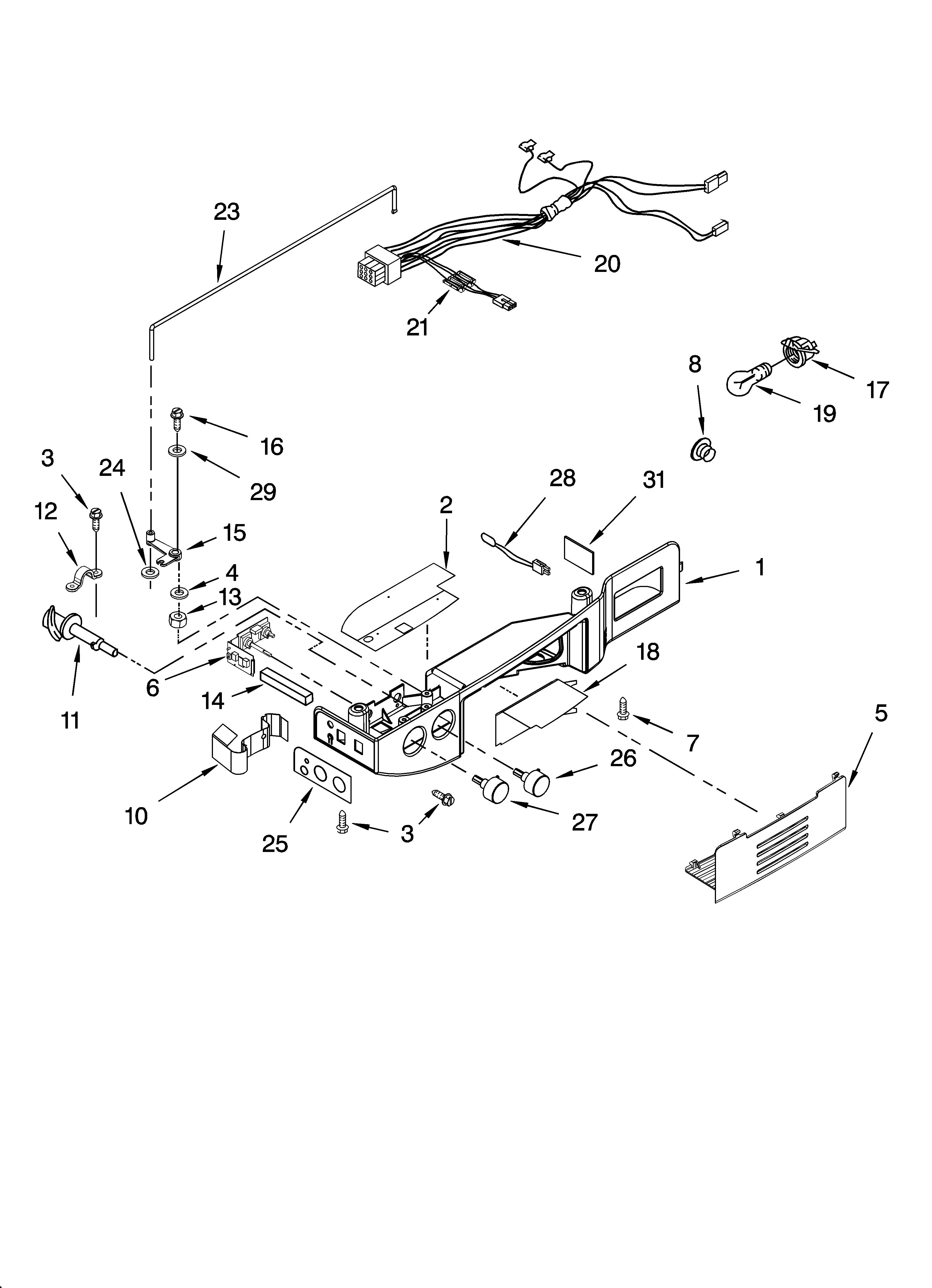 Whirlpool GS6NBEXRA00 control parts diagram