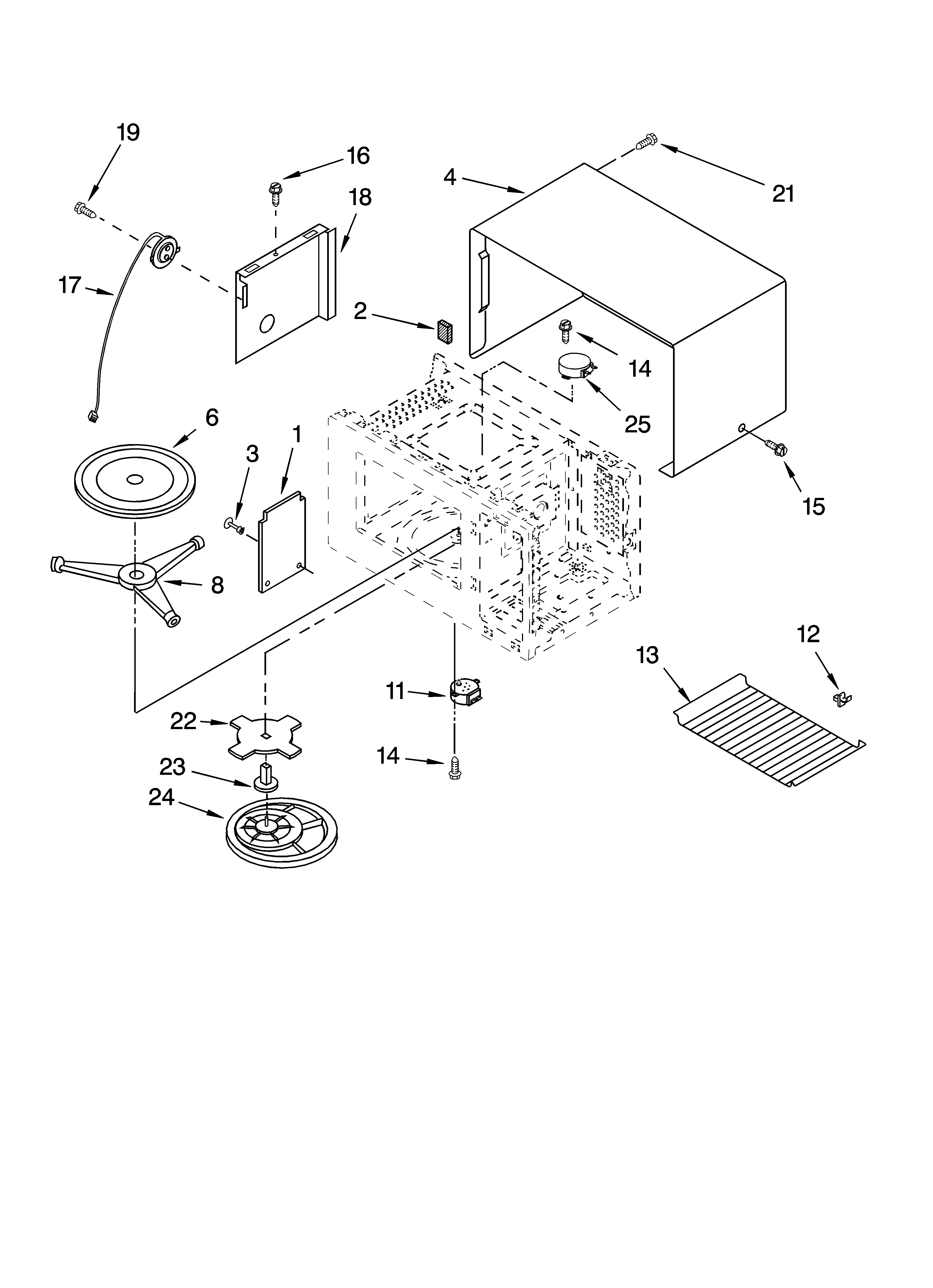 Whirlpool GT4185SKB2 oven cavity parts diagram