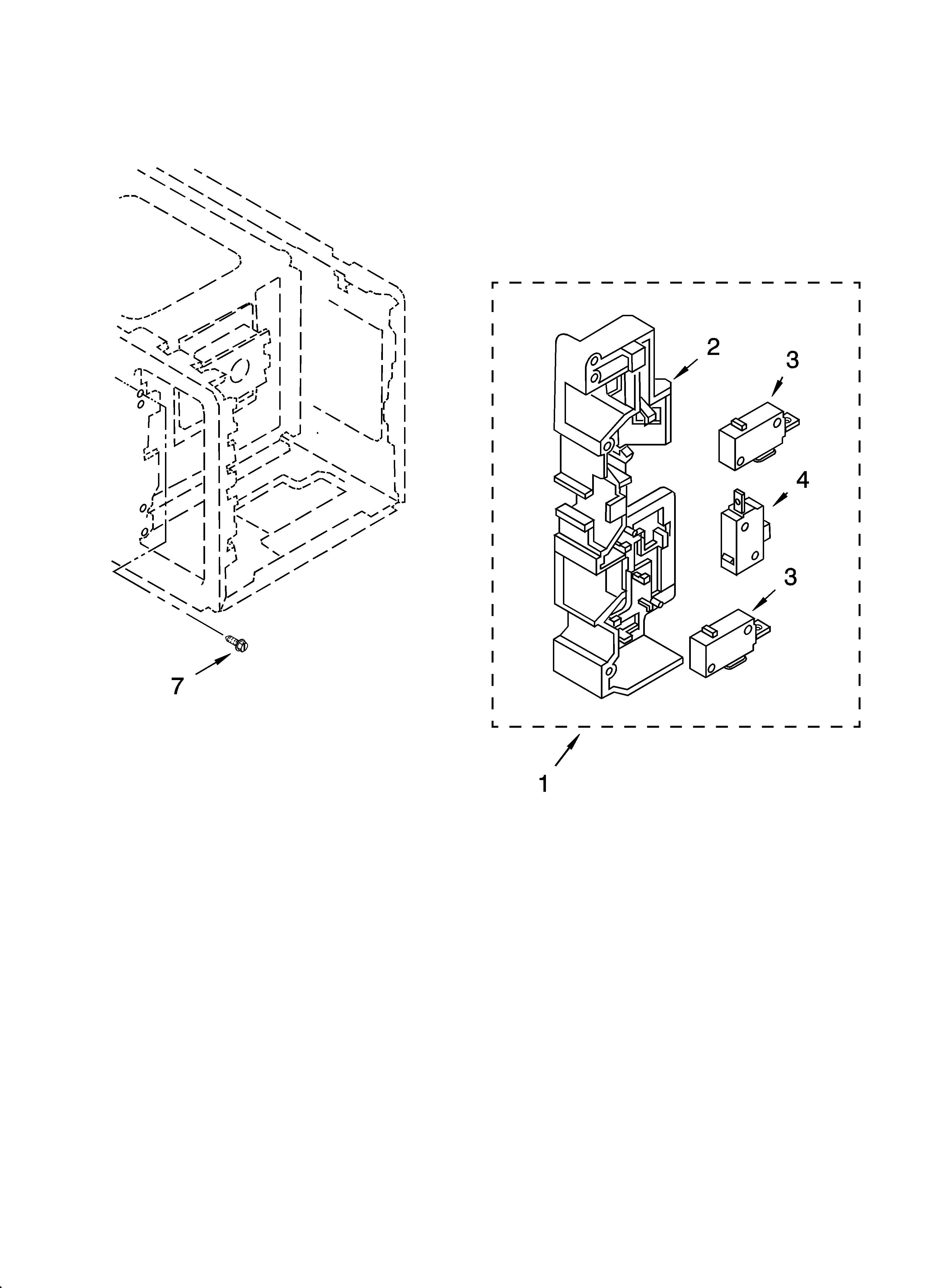 Whirlpool GT4185SKB2 latch board parts diagram