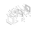 KitchenAid KEMC308KBL03 oven door parts diagram
