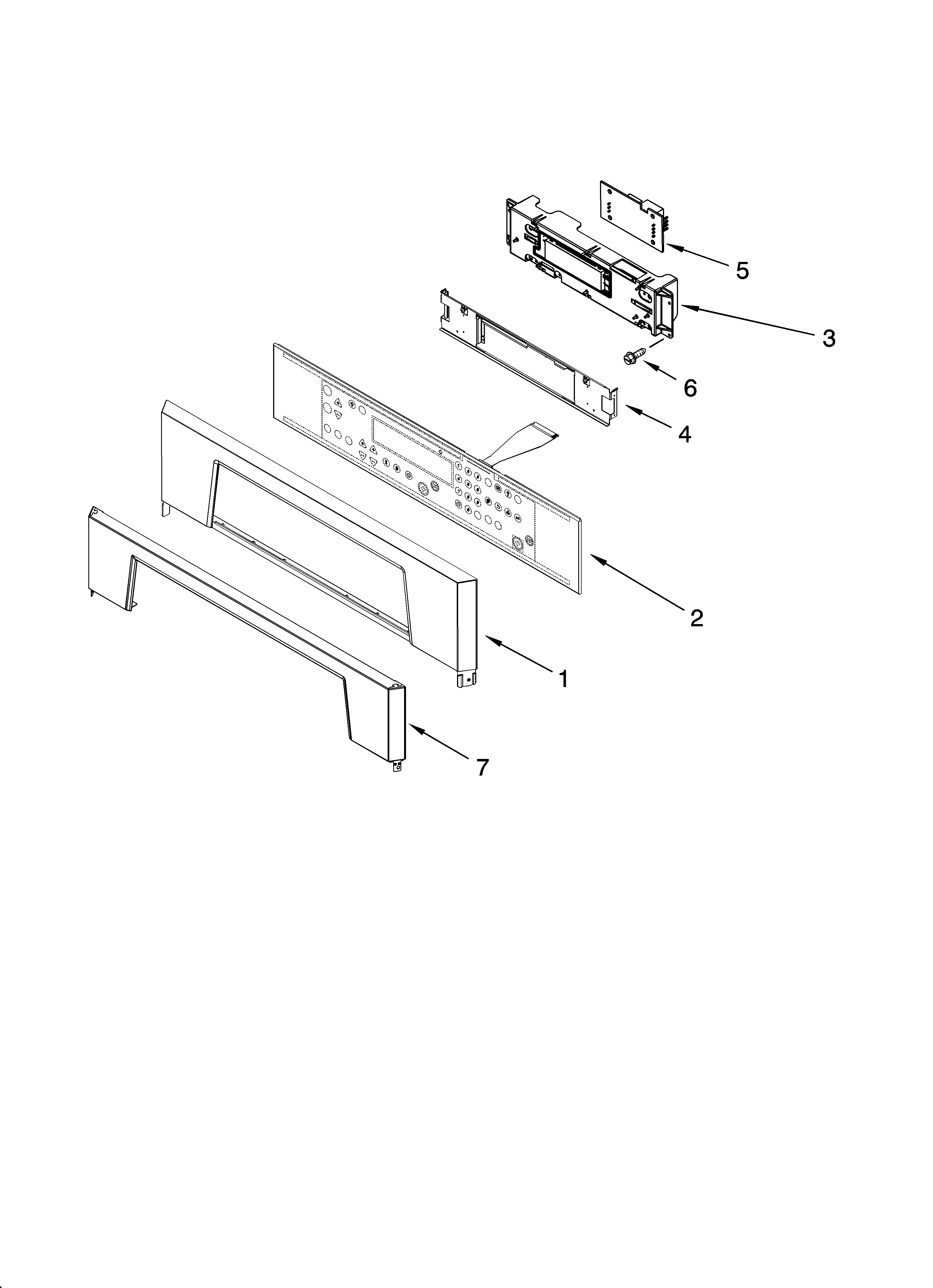 Whirlpool RBD305PRQ00 control panel parts diagram