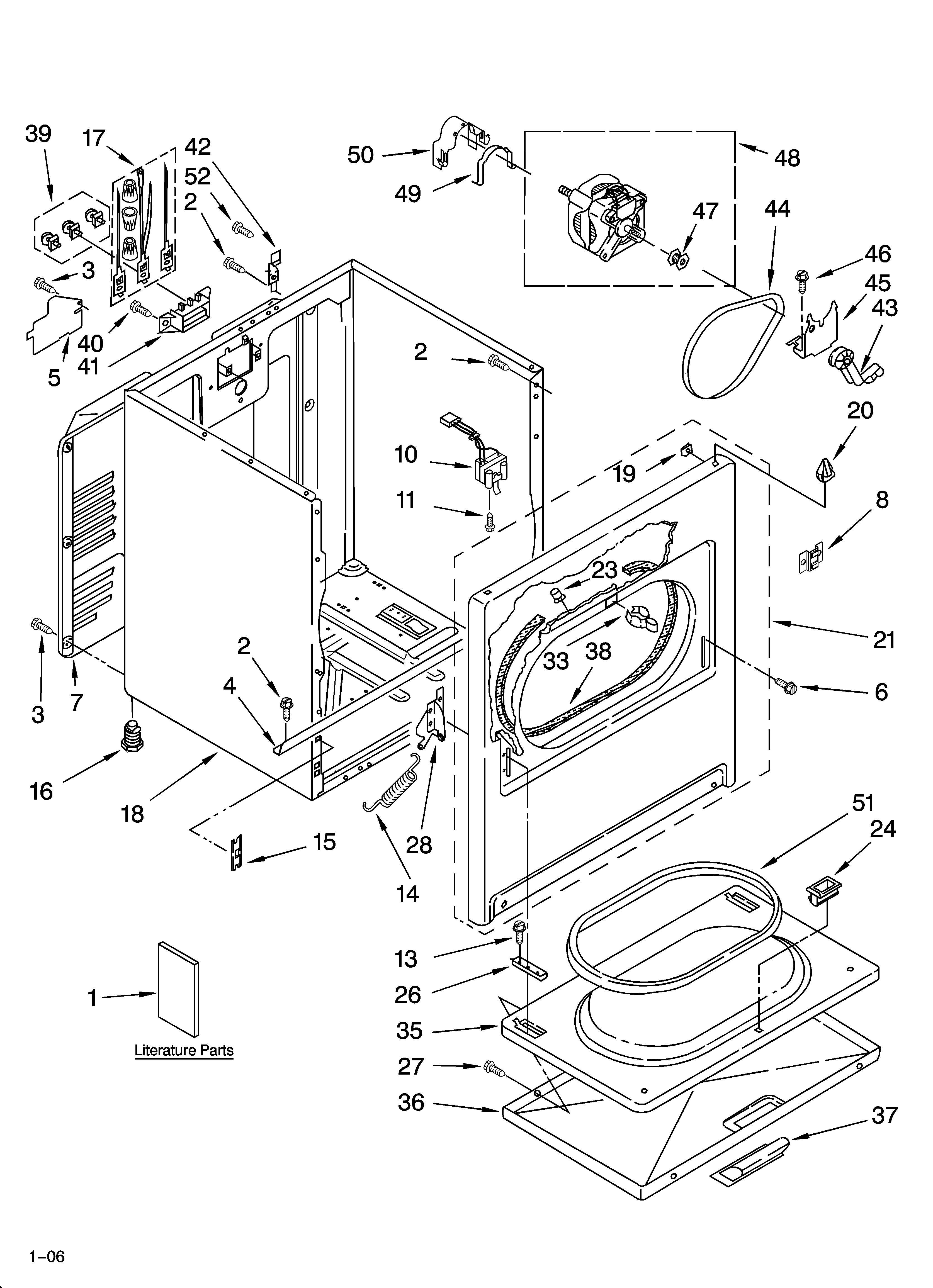 Crosley CEDS984RQ1 cabinet parts diagram