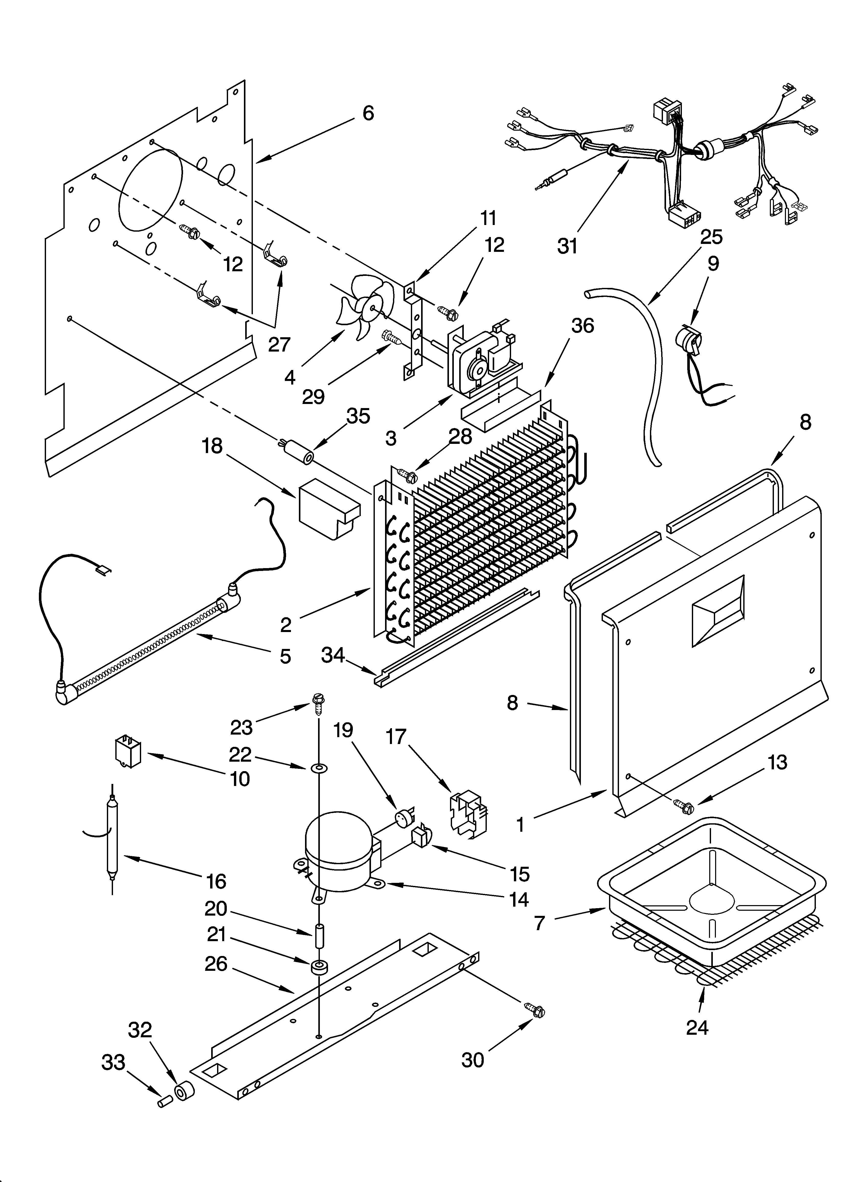 Whirlpool EL7ATRRMQ08 unit parts, optional parts (not included) diagram