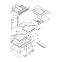 Whirlpool ET8CHEXSQ00 shelf parts diagram