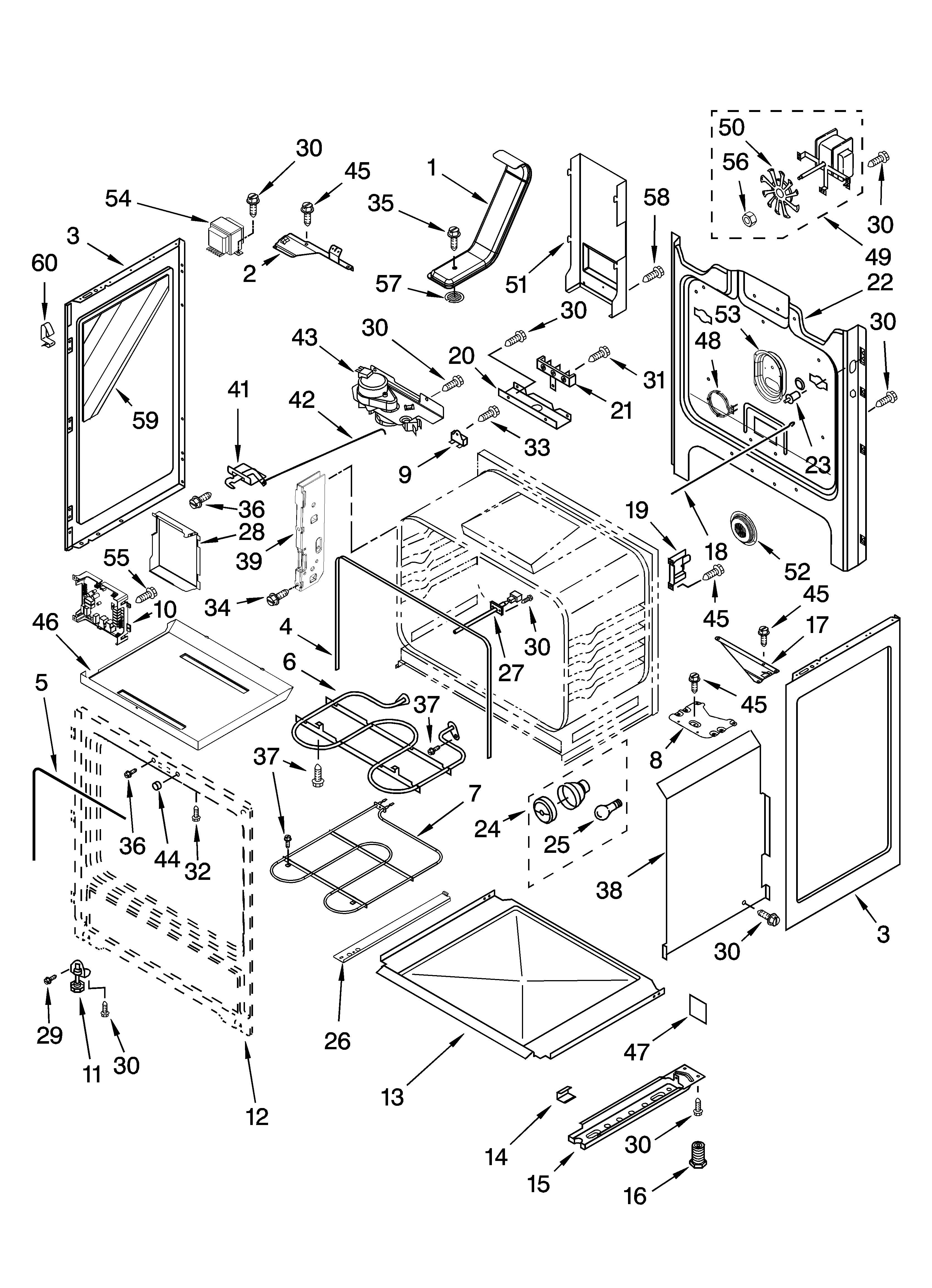 Whirlpool GR478LXPB3 chassis parts diagram