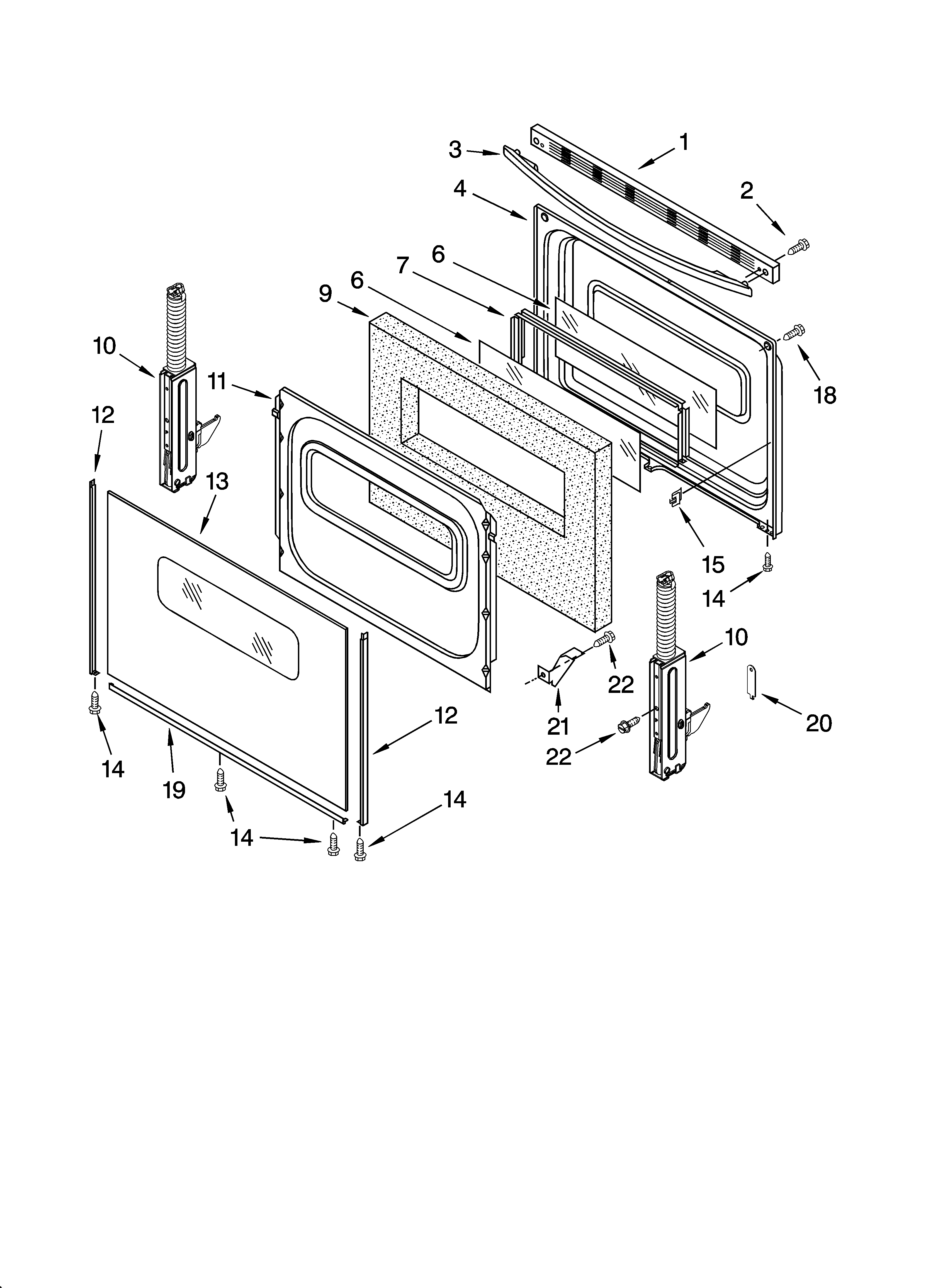 Whirlpool GS445LEMS5 door parts, optional parts diagram