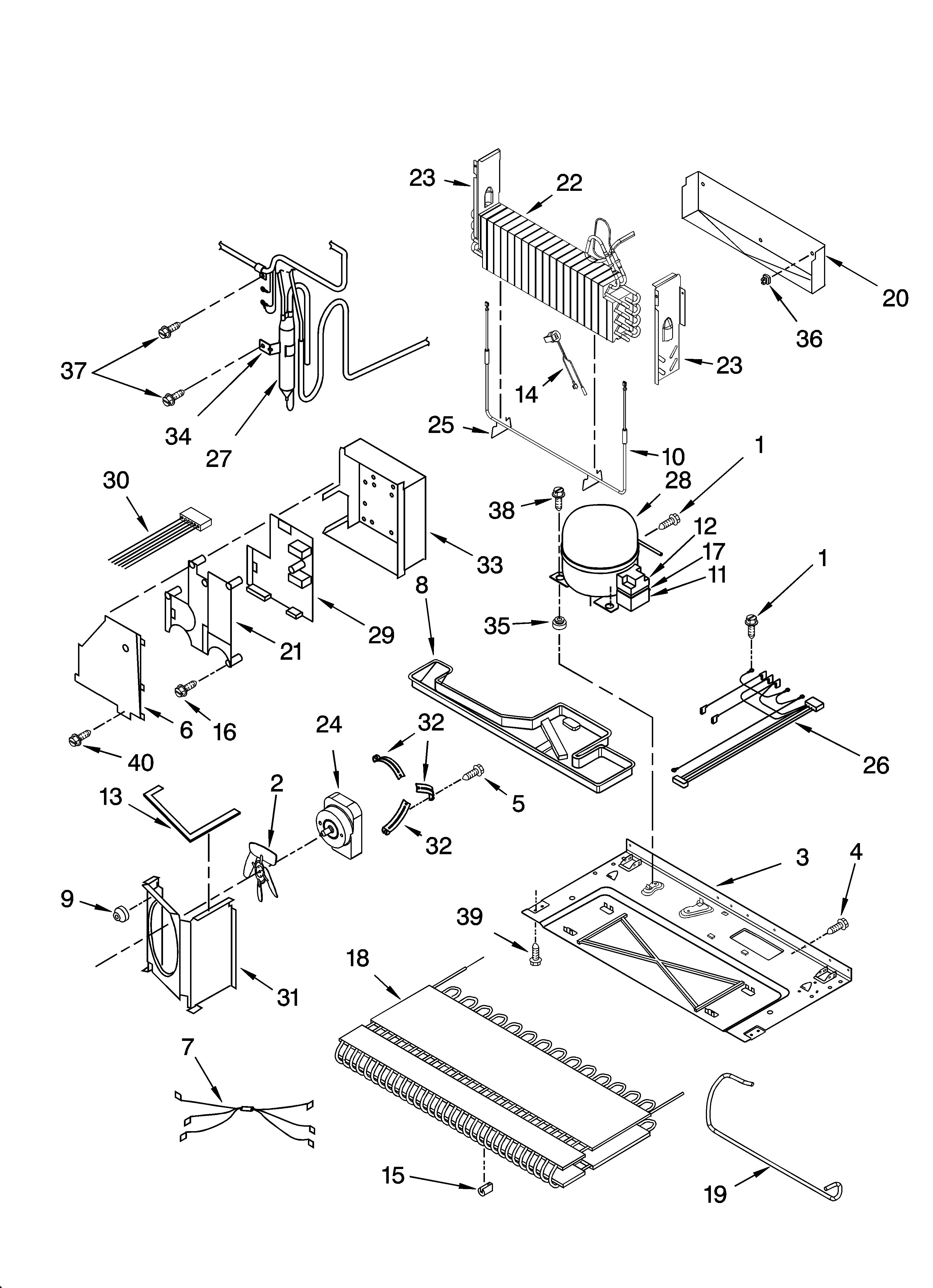 KitchenAid KBRA20ERSS01 unit parts diagram