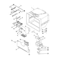 KitchenAid KBRA22ERBL01 freezer liner parts diagram