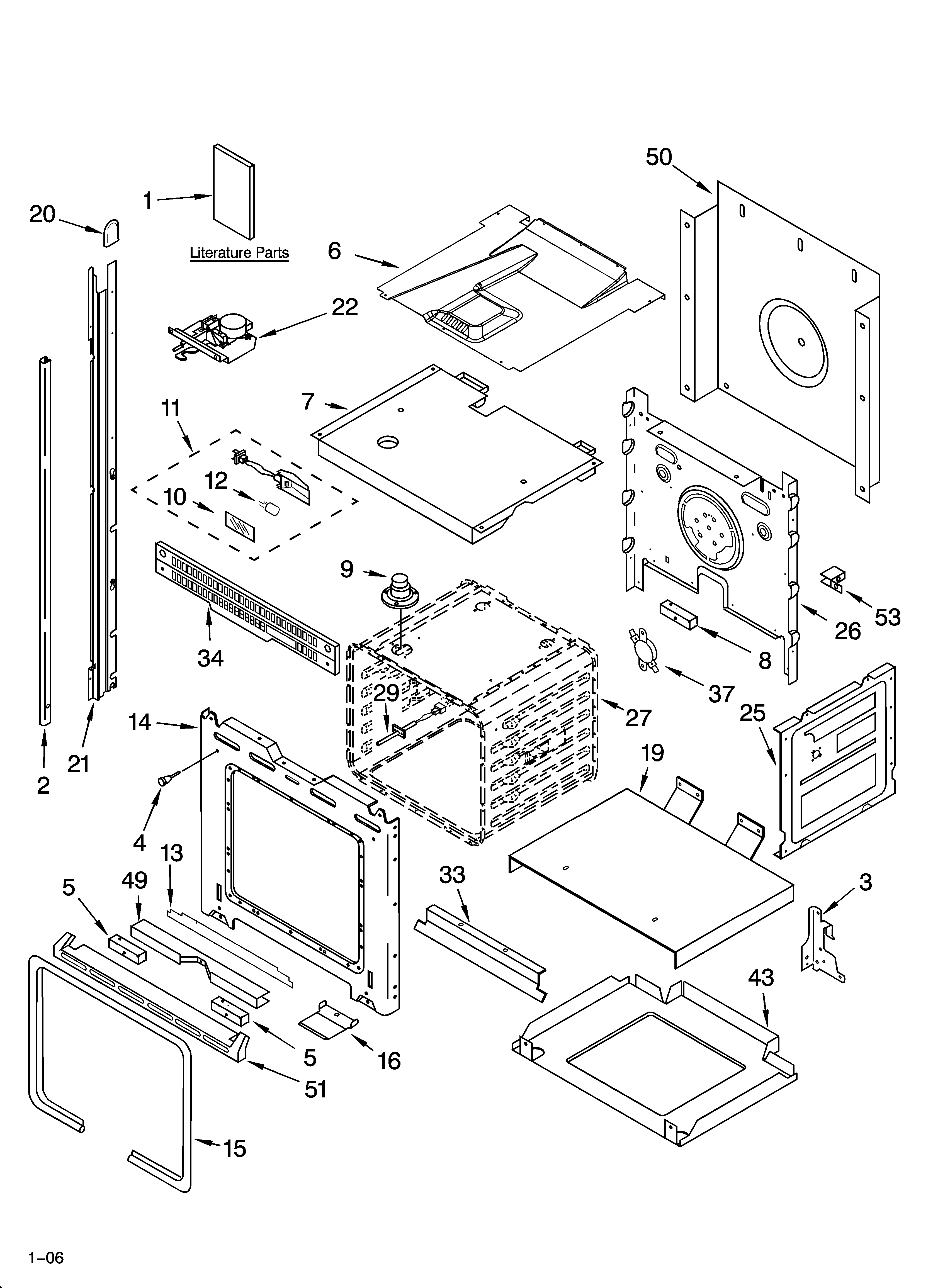 KitchenAid KEBC276KSS03 oven parts diagram