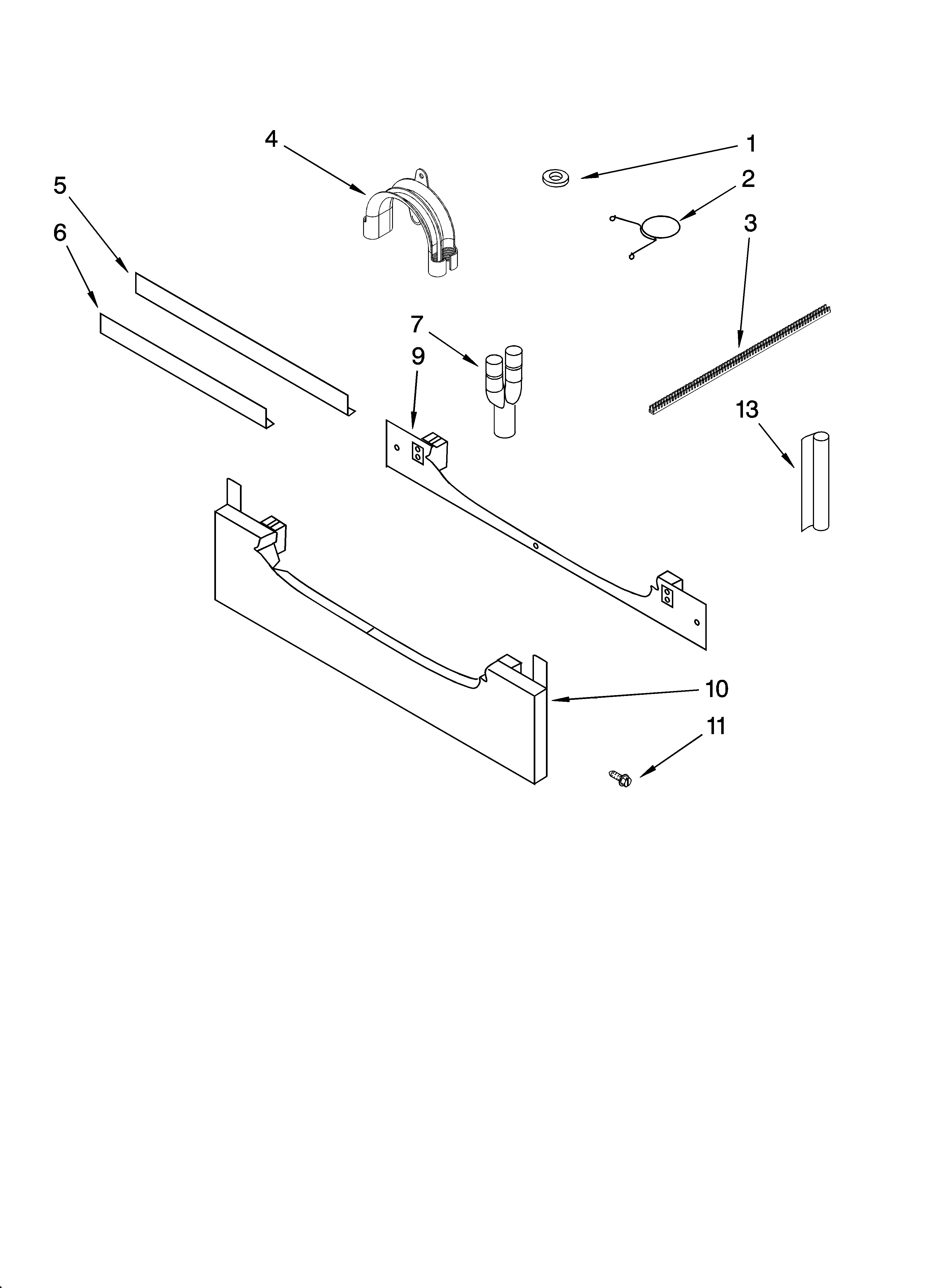 KitchenAid KUDD01DPPA1 installation parts diagram