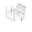 Whirlpool RF315PXPB3 door parts, optional parts diagram