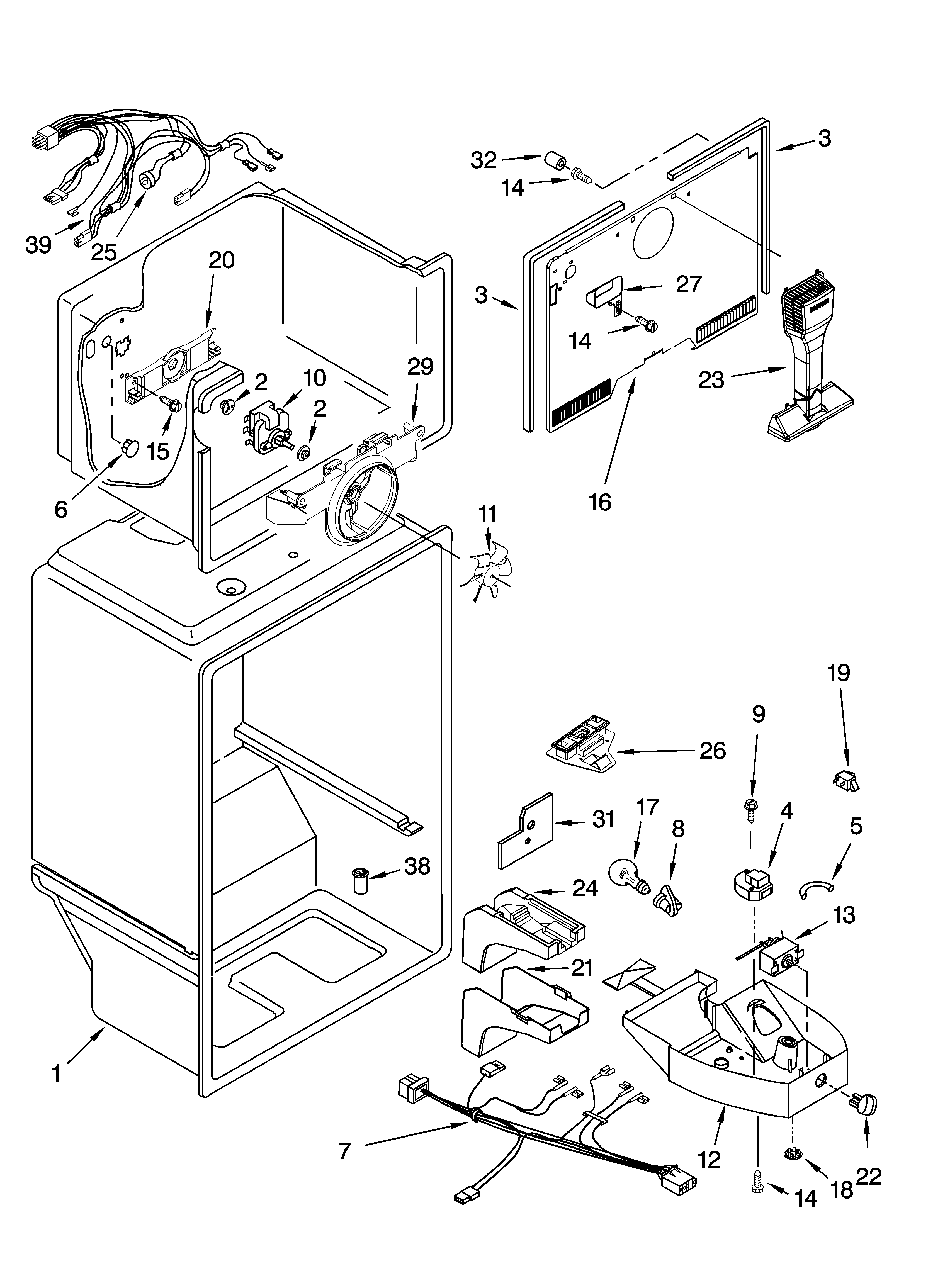 Estate TT18AKXPQ04 liner parts diagram