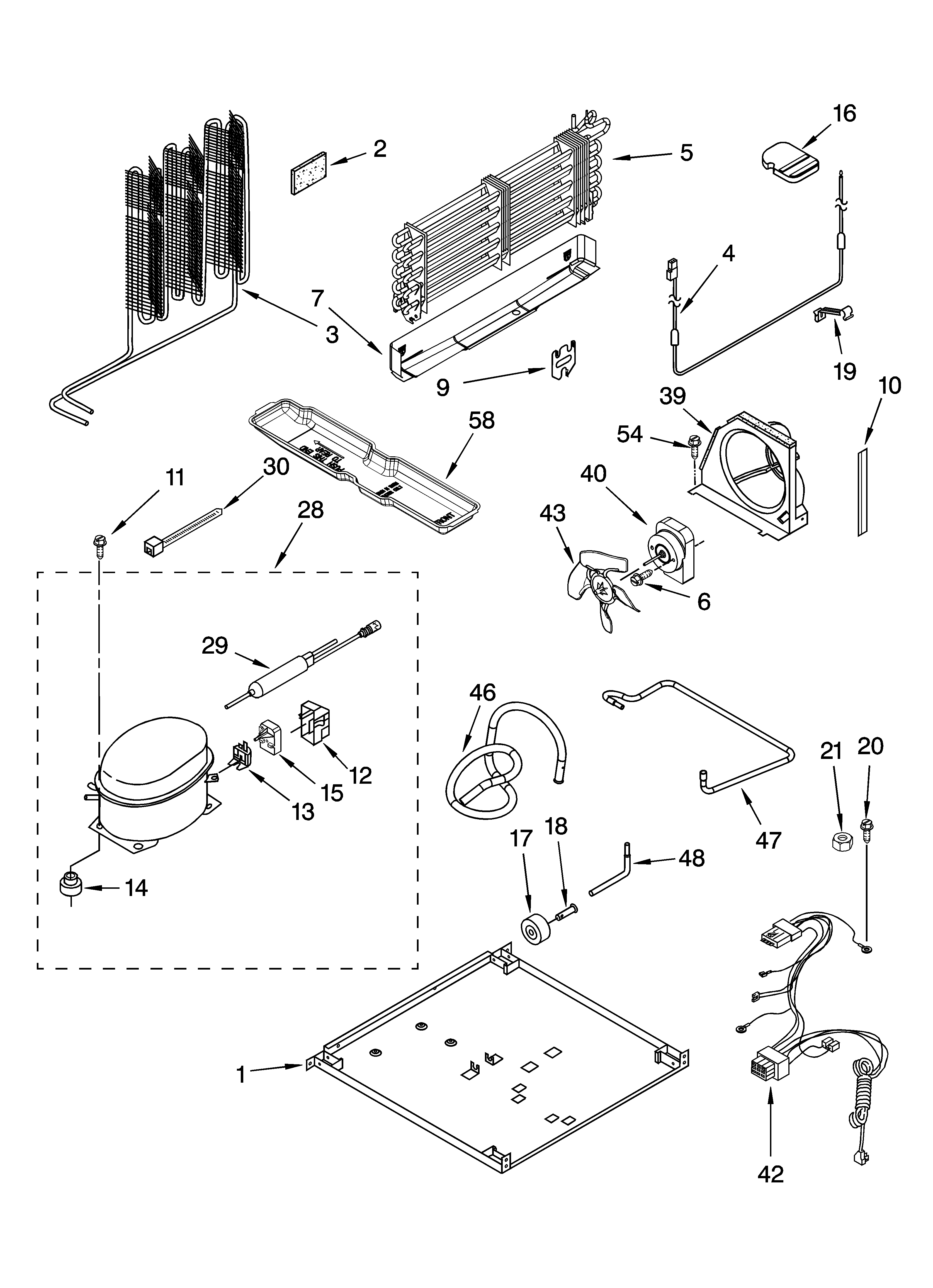 Estate TT18AKXPQ04 unit parts, optional parts diagram