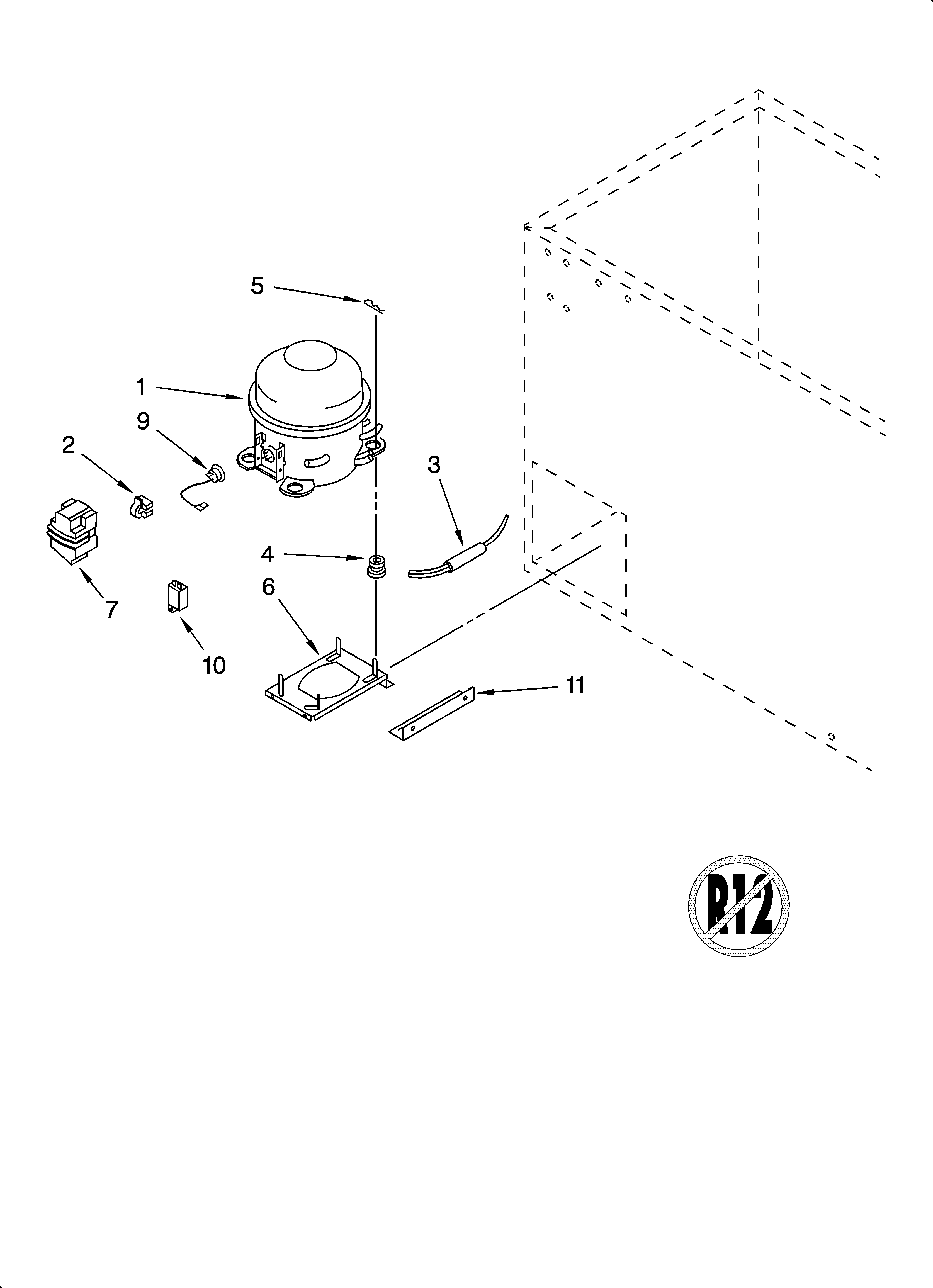 Whirlpool EH050FXRQ00 unit parts, optional parts (not included) diagram