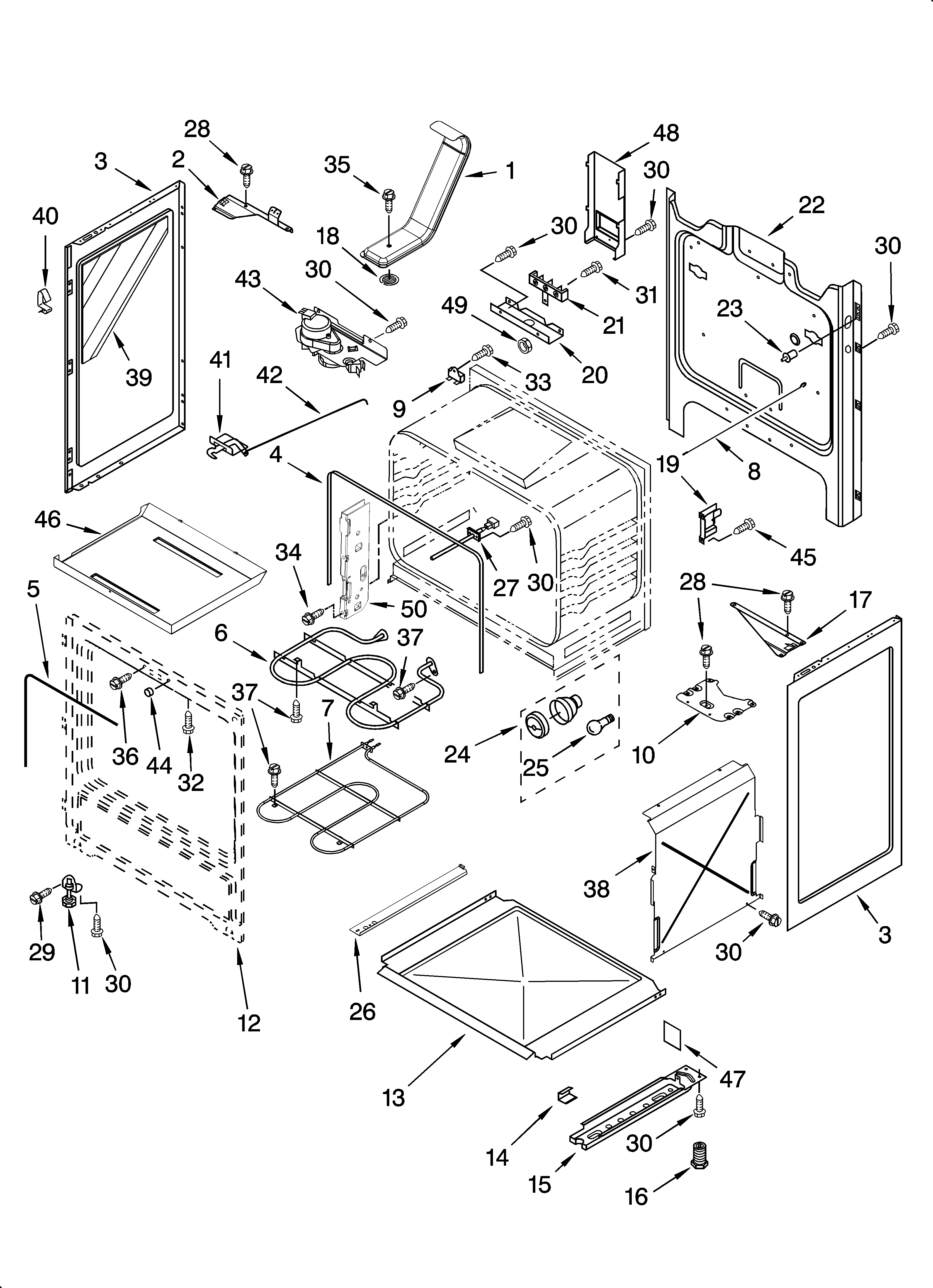 Whirlpool GR563LXSB0 chassis parts diagram