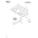Whirlpool GR673LXSQ0 cooktop parts diagram