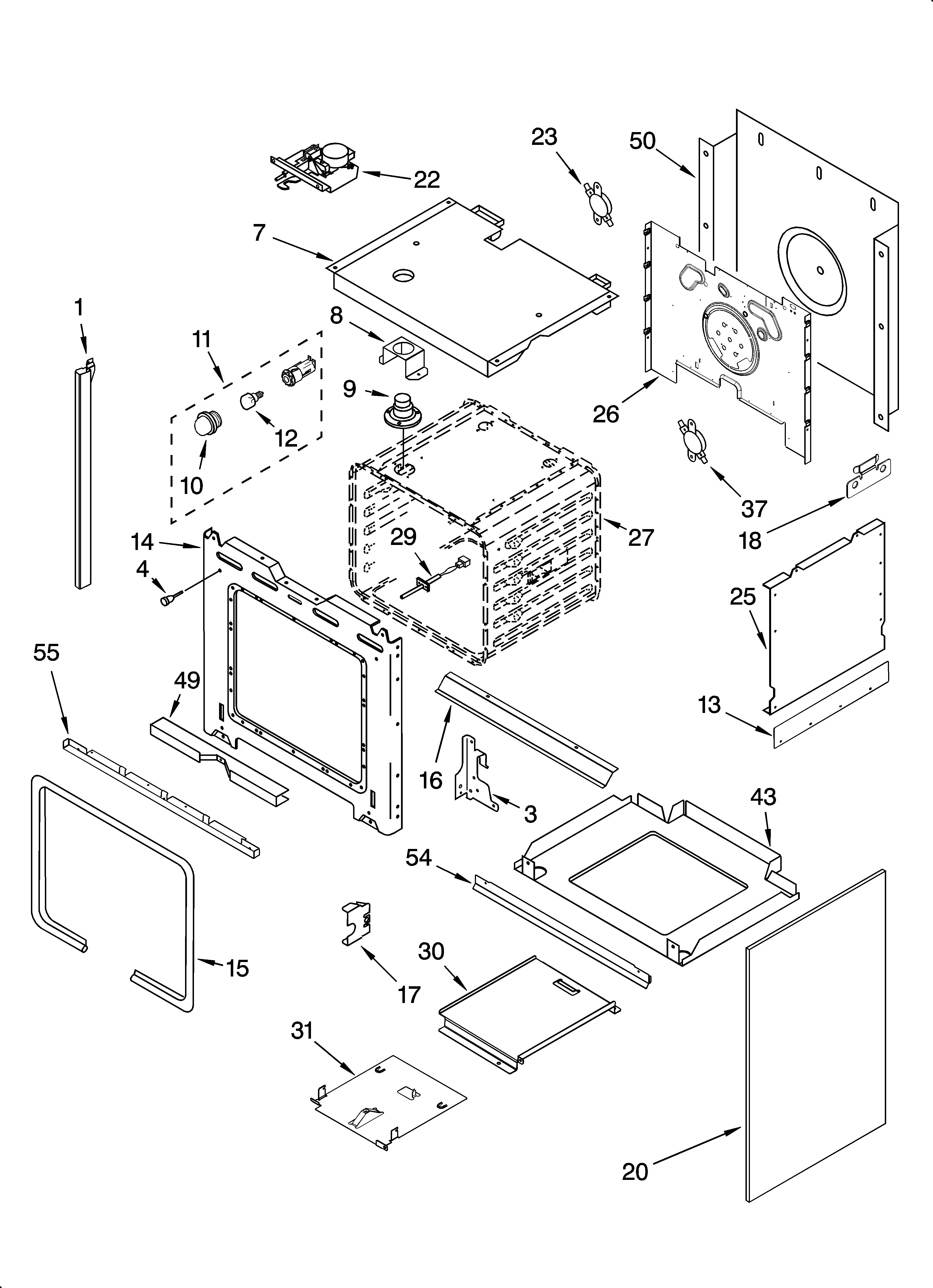 Whirlpool GW395LEPT00 oven parts diagram