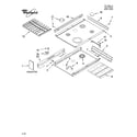Whirlpool GW395LEPB01 cooktop parts diagram