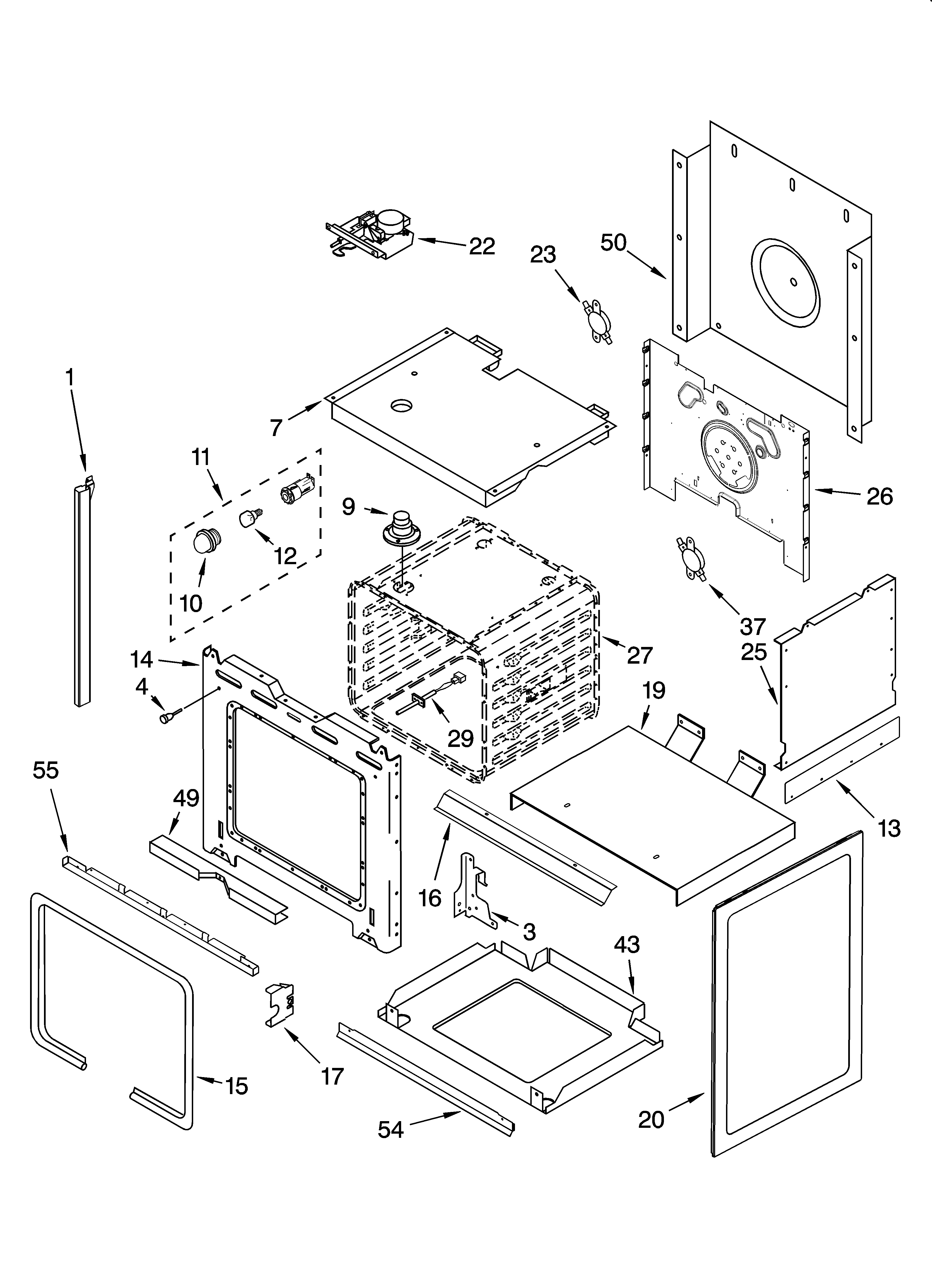Whirlpool GY396LXPB00 oven parts diagram