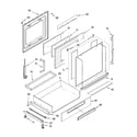 Whirlpool GY396LXPB00 door and drawer parts diagram