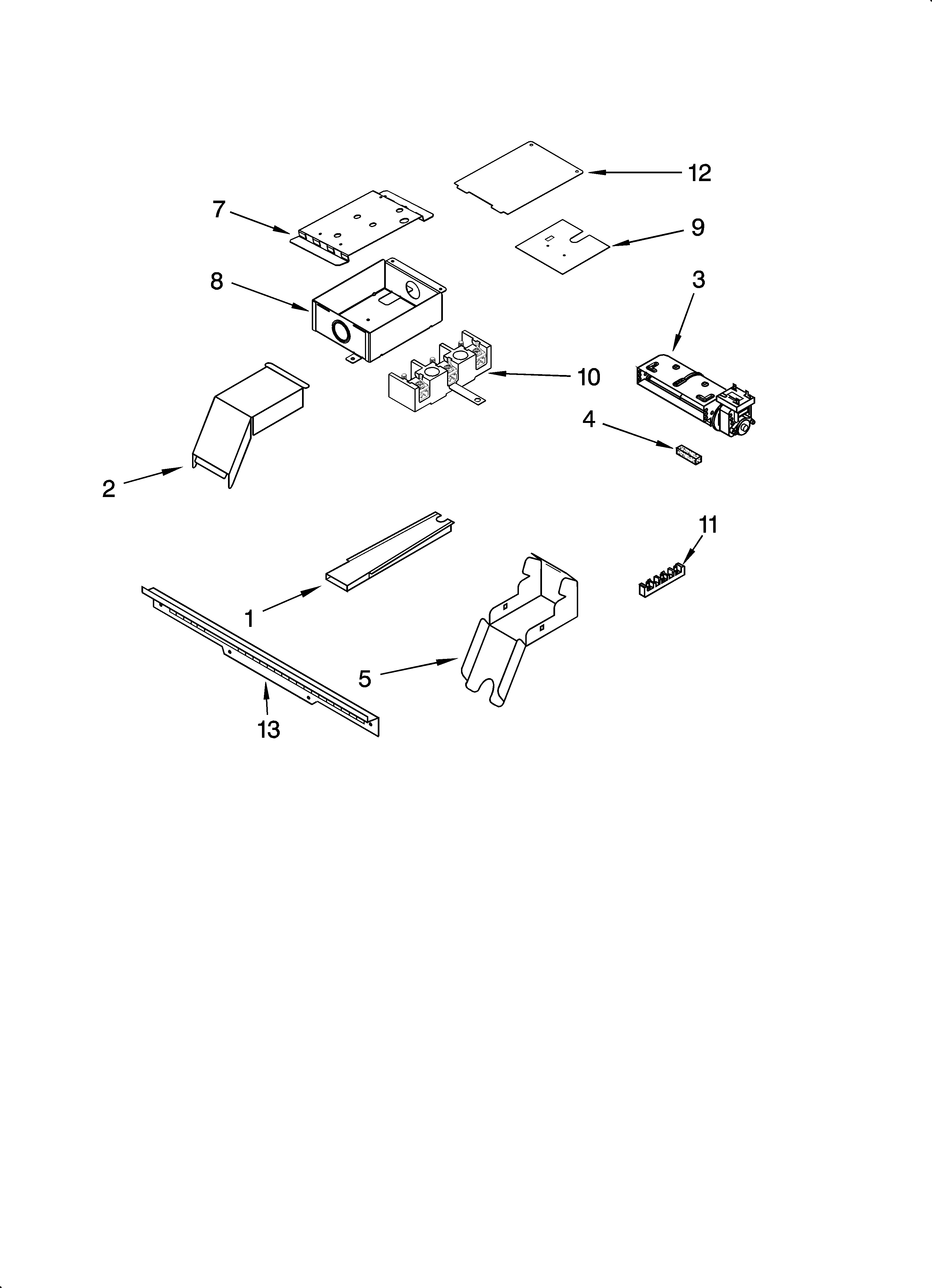 Whirlpool GY396LXPB00 top venting parts, optional parts diagram