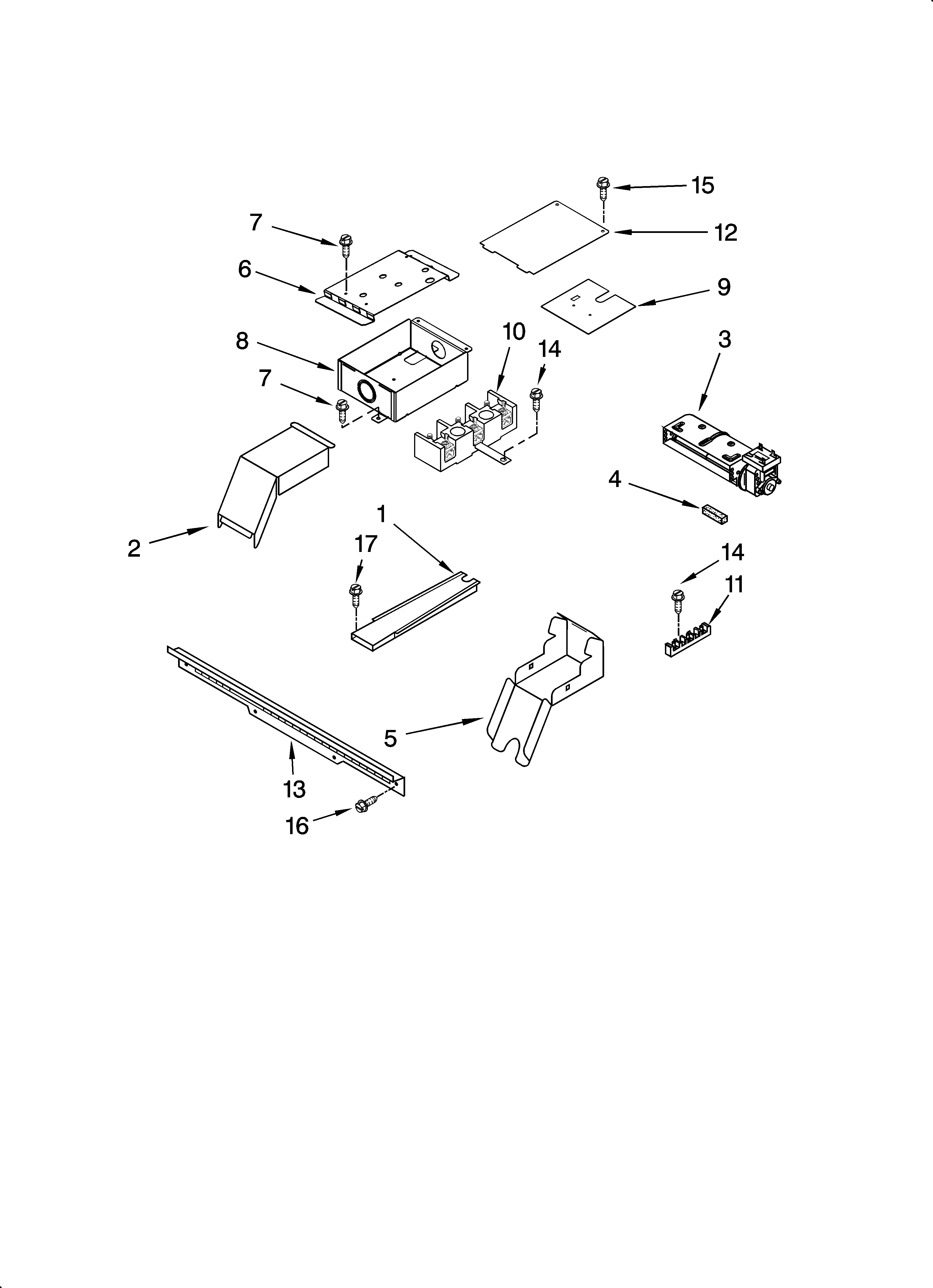 Whirlpool GY396LXPB01 top venting parts, optional parts diagram