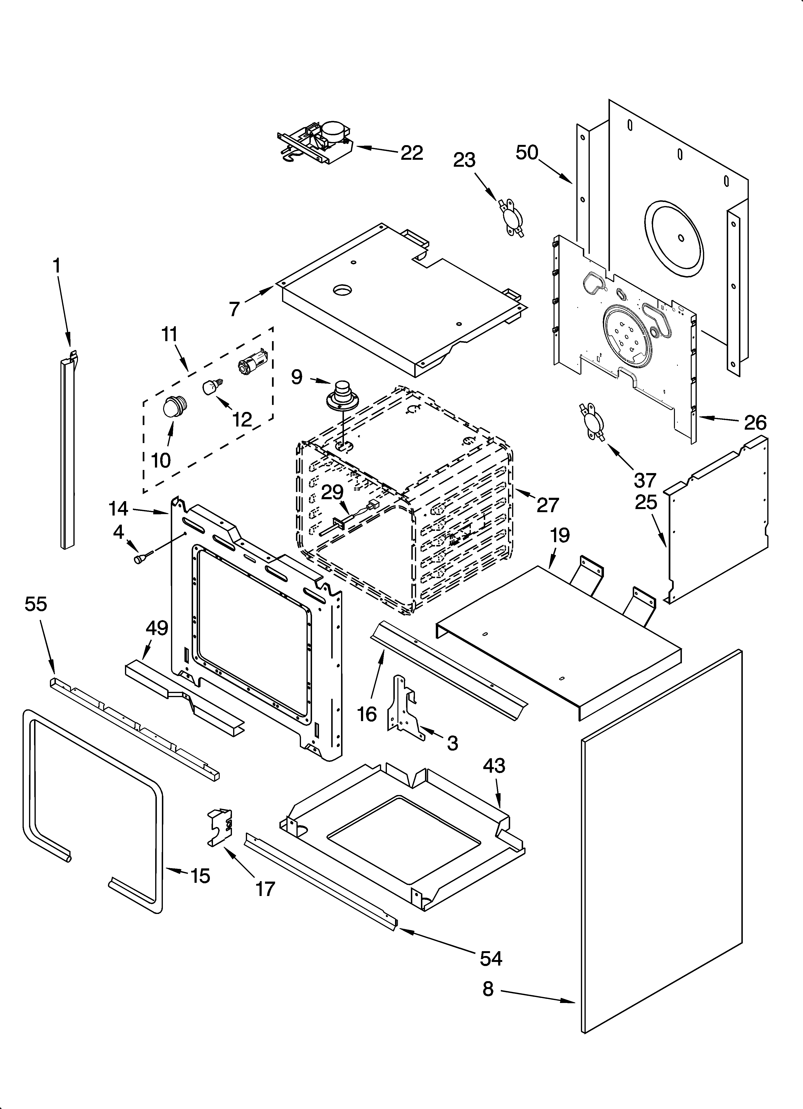 Whirlpool GY398LXPT00 oven parts diagram