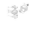 Whirlpool GY398LXPB00 internal oven parts diagram