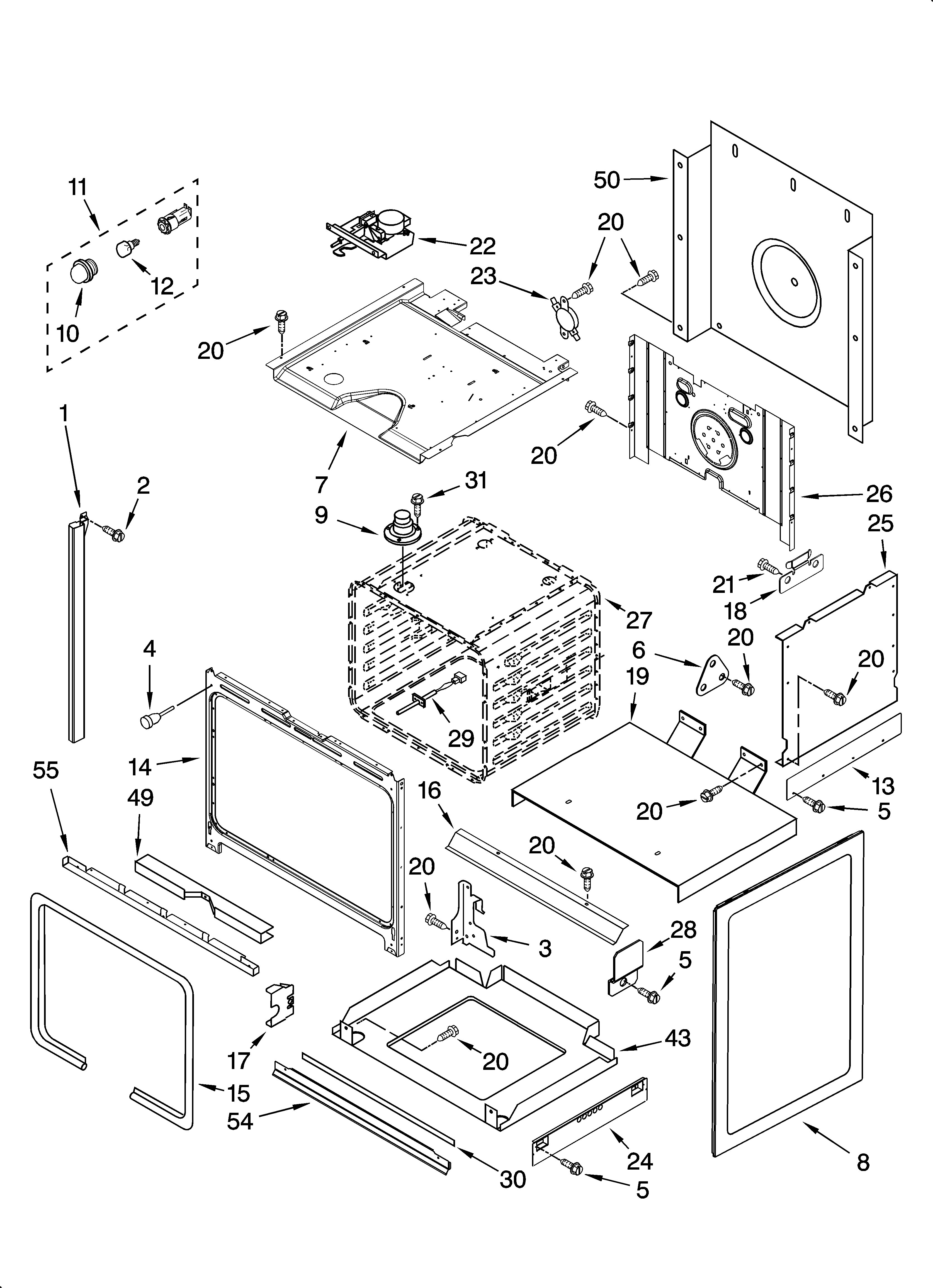 Whirlpool GY398LXPS01 oven parts diagram