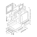 Whirlpool GY398LXPT01 door and drawer parts diagram
