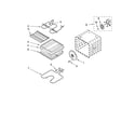 Whirlpool GY398LXPT01 internal oven parts diagram
